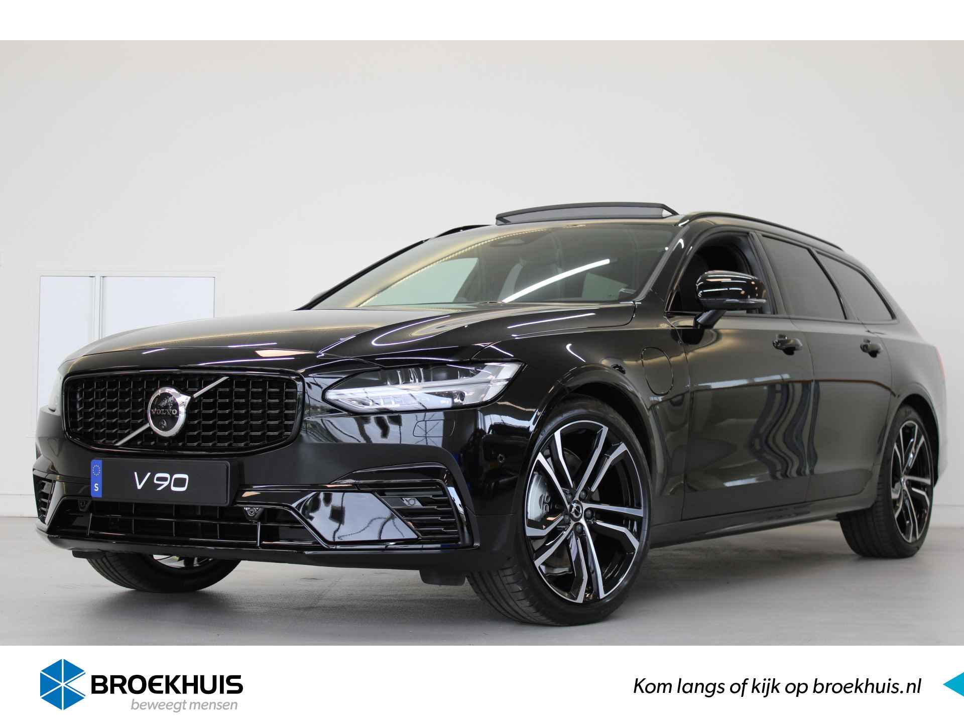 Volvo V90 T8 455PK Long Range Ultimate Dark | Full Option | Luchtvering | Bowers & Wilkins | HUD | 360º view - 1/91