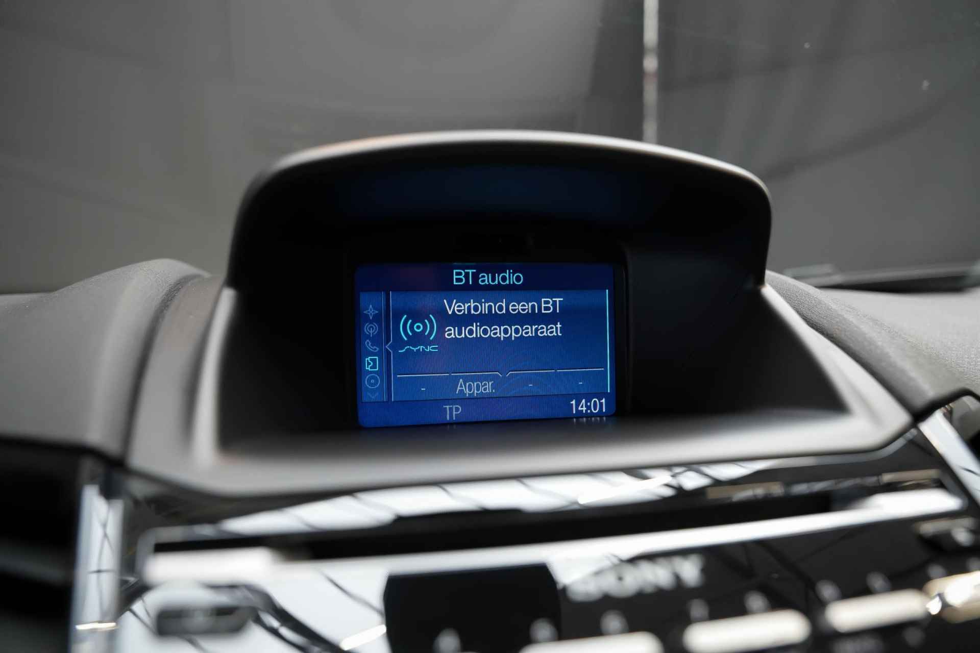 Ford Fiesta Black edition 1.0 140pk |dealer onderhouden|distributie vervangen|cruise control|climate control|navigatie|bluetooth|16"|LED-dagrijverlichting|parkeersensoren| - 14/28