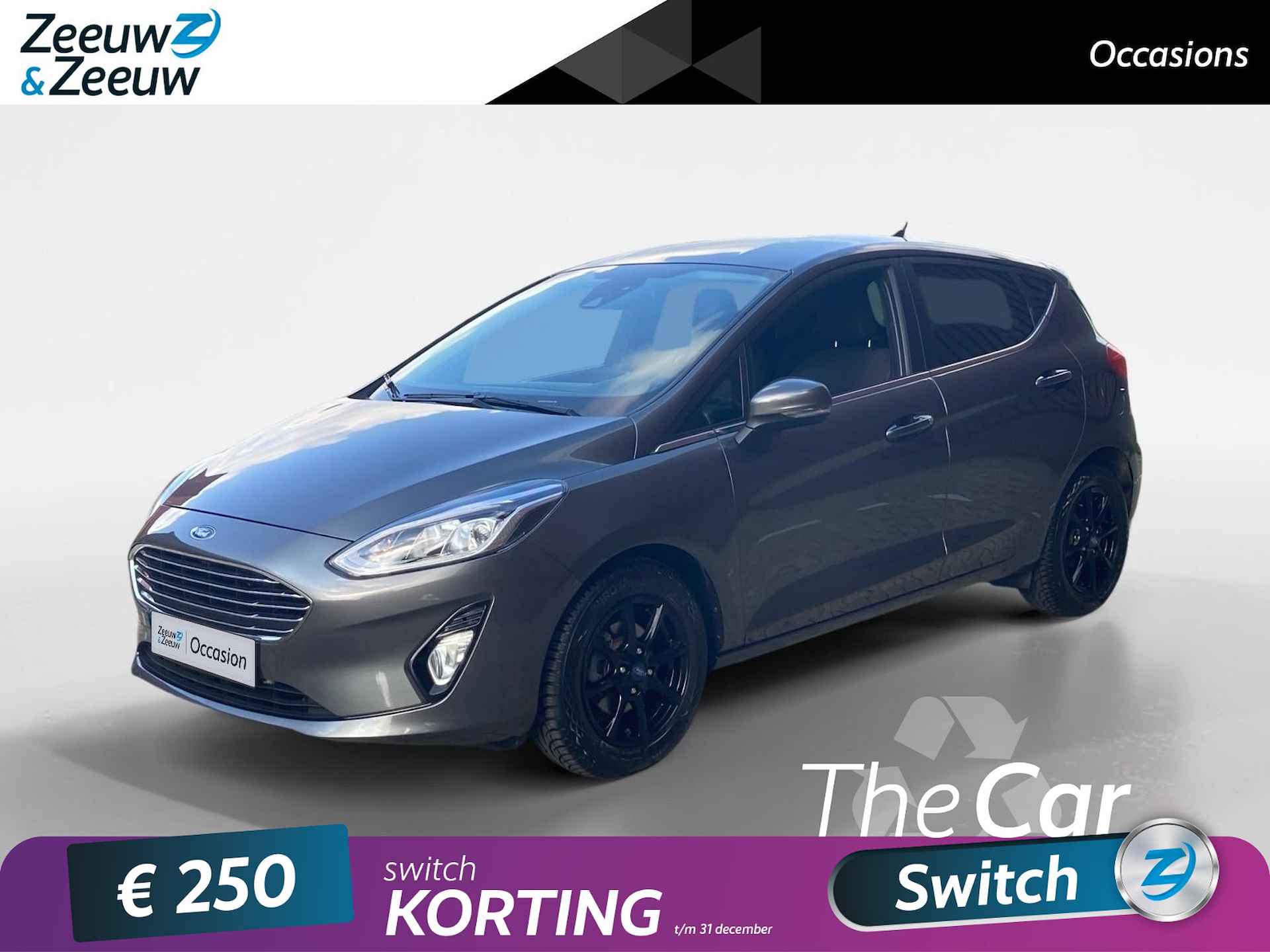 Ford Fiesta 1.0 EcoBoost Titanium | Winter Pack | Hoogglans Zwarte Lichtmetalen Velgen !! | Parkeersensoren - 1/15