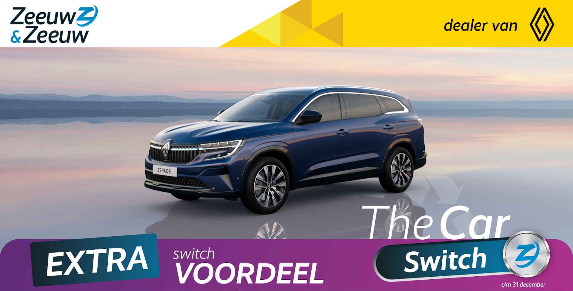 Renault Espace E-Tech Hybrid 200 techno 5p. | Profiteer nu van de €3300,- Zeeuw & Zeeuw korting! | - 1/13