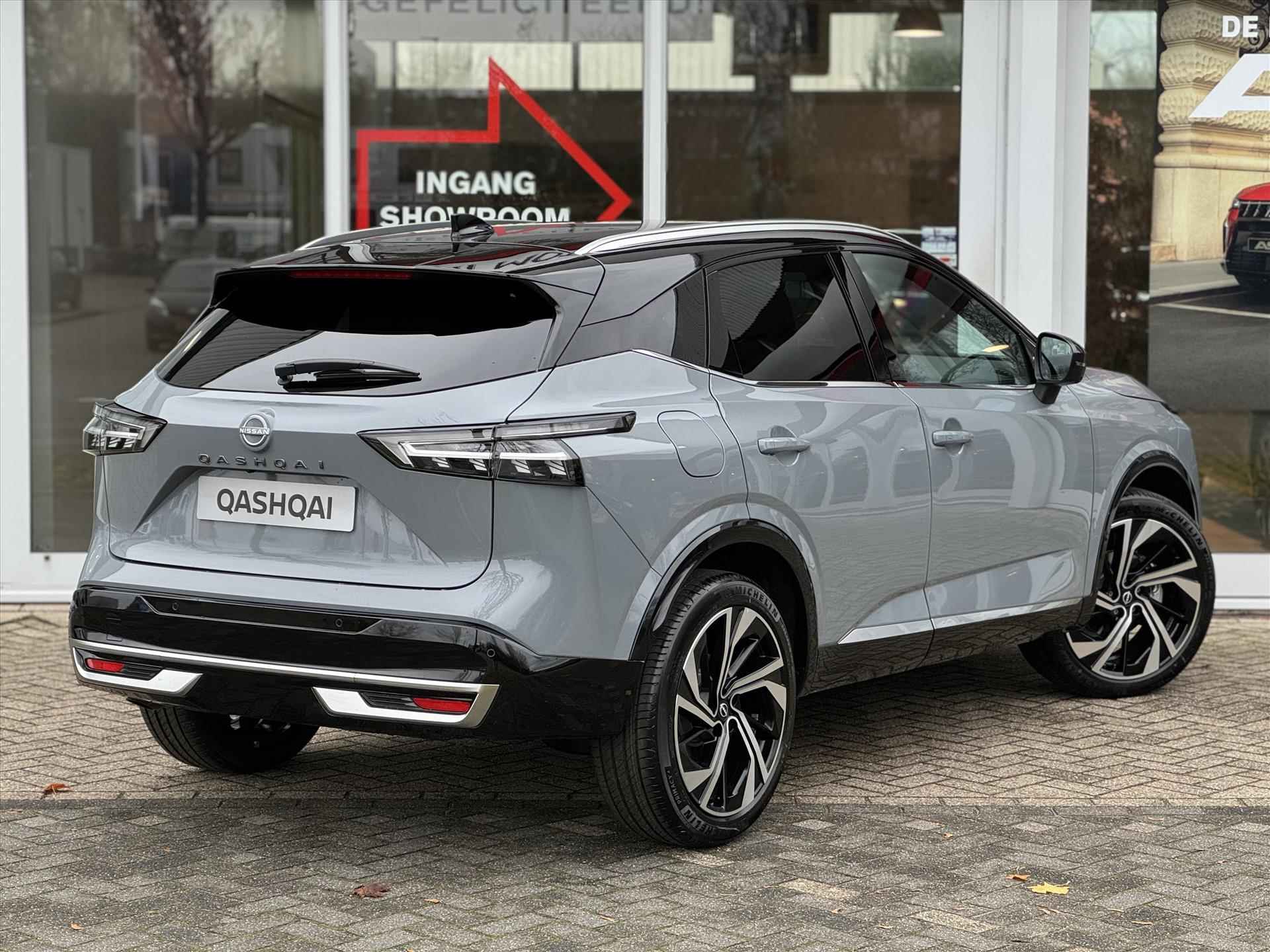 Nissan Qashqai 1.3 Mild-Hybrid 158pk Xtronic Tekna Plus | NIEUW | Leder | Head-up | 20 inch | Navigatie | App connect - 4/42