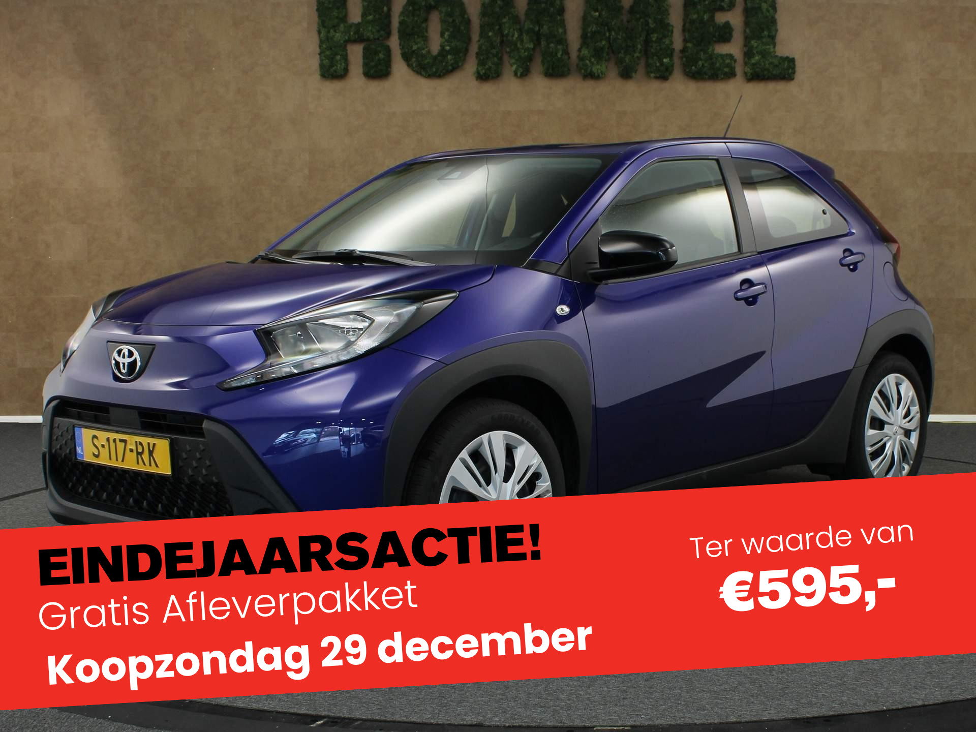 Toyota Aygo X 1.0 VVT-i MT Play -ORIGINEEL NEDERLANDSE AUTO - AIRCO - ADAPTIEVE CRUISE CONTROL - 17 INCH WIELEN - BLUETOOTH - VERKEERSBORD DETECTIE - LEDEREN STUURWIEL