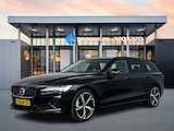 Volvo V60 T6 Recharge AWD Plus Dark | 19" | Extra getint glas | Leder | Adaptieve cruise | BLIS | Elektrische stoelen | Keyless | Stoel/st