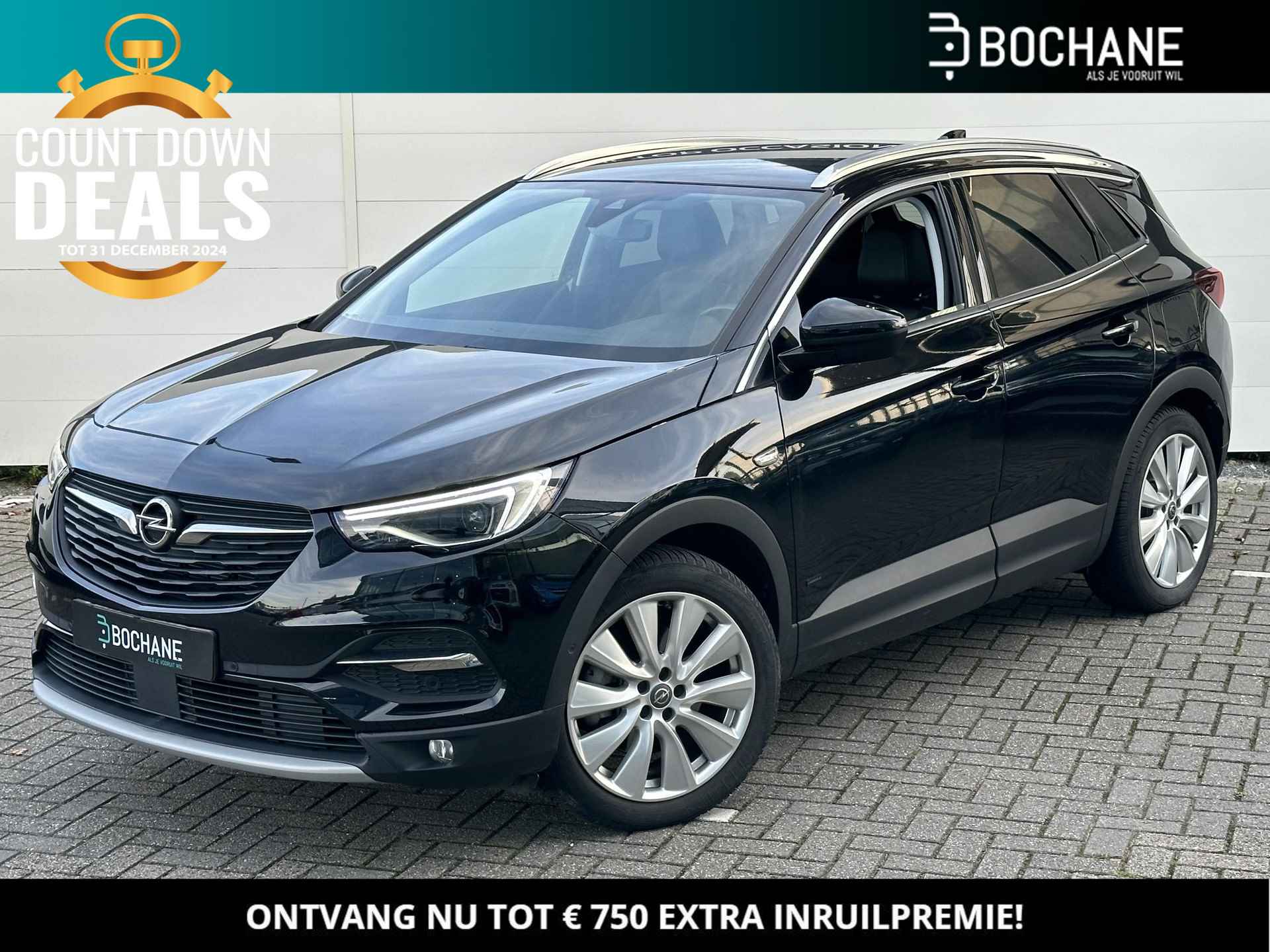 Opel Grandland X 1.6 Turbo Hybrid4 Business Executive 300 PK  | 4X4 |  Elek. A. Klep | A. Camera | Dealer Onderhouden | NL Auto! - 1/43