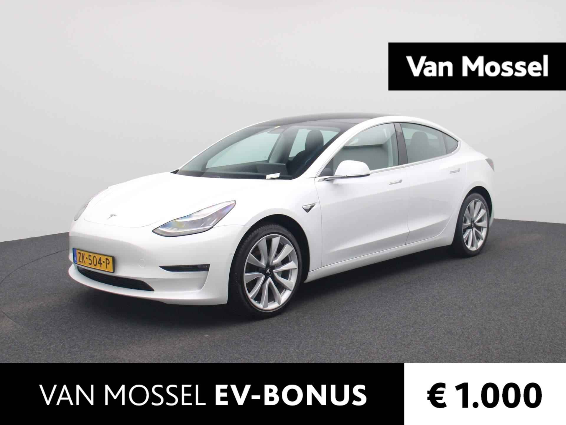 Tesla Model 3 Long Range AWD 75 kWh | ACHTERUITRIJCAMERA | PANORAMADAK | LEDEREN STOELEN | NAVIGATIE | CLIMATE CONTROL | CRUISE CONTROL | LED VERLICHTING | ELEKTRISCHE STOELEN VOOR | - 1/38