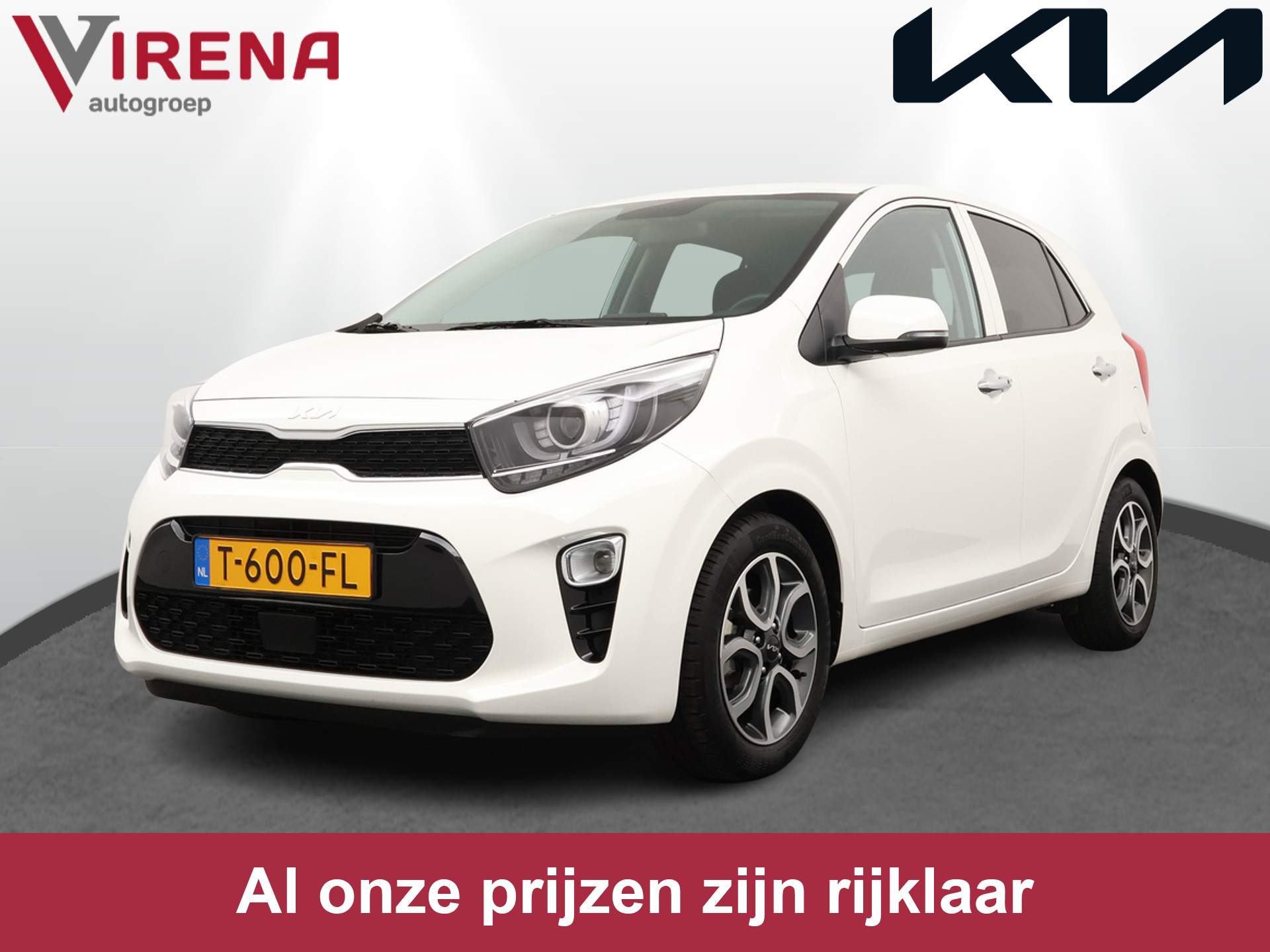 Kia Picanto 1.0 DPi DynamicPlusLine - Navigatie - Climate Control - Keyless Entry - Apple Carplay-/Android Auto - Cruise Control - Fabrieksgarantie tot 06-2030