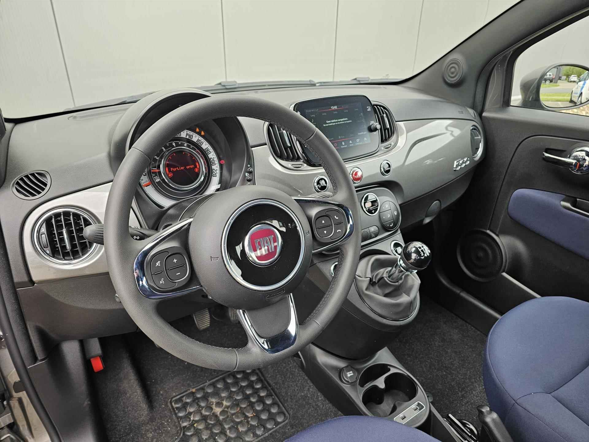 Fiat 500 1.0 70pk Hybrid | Carplay | Parkeersenoren | Climate Control | - 8/41