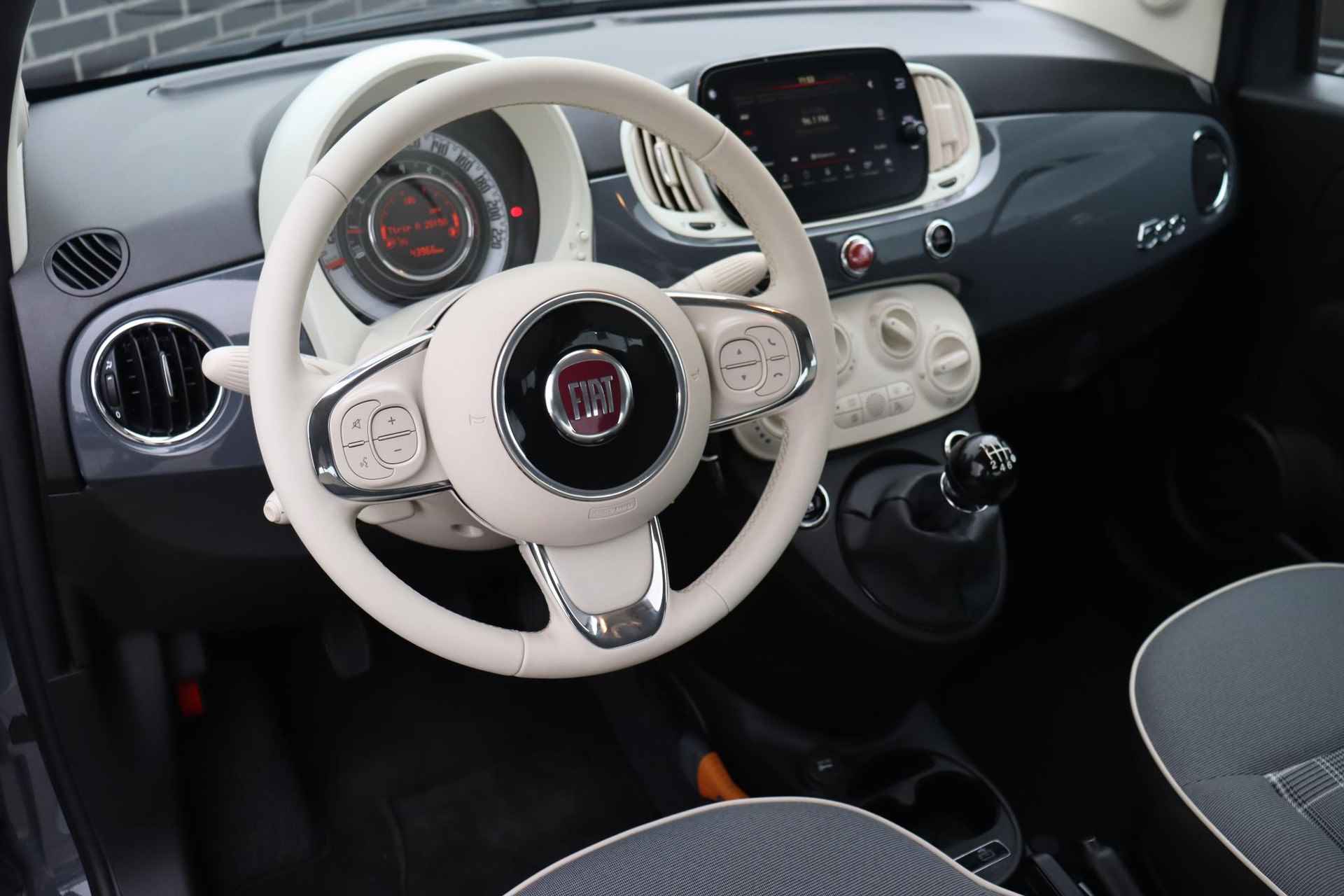 Fiat 500 1.0 Hybrid Lounge Airco Apple Carplay Grigio Carrara - 7/40