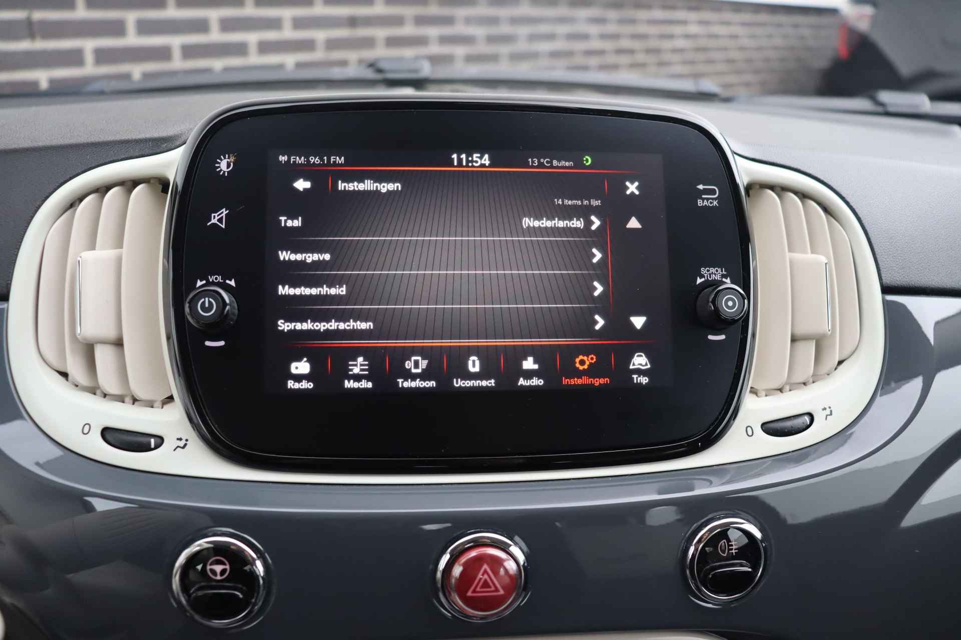 Fiat 500 1.0 Hybrid Lounge Airco Apple Carplay Grigio Carrara - 20/40