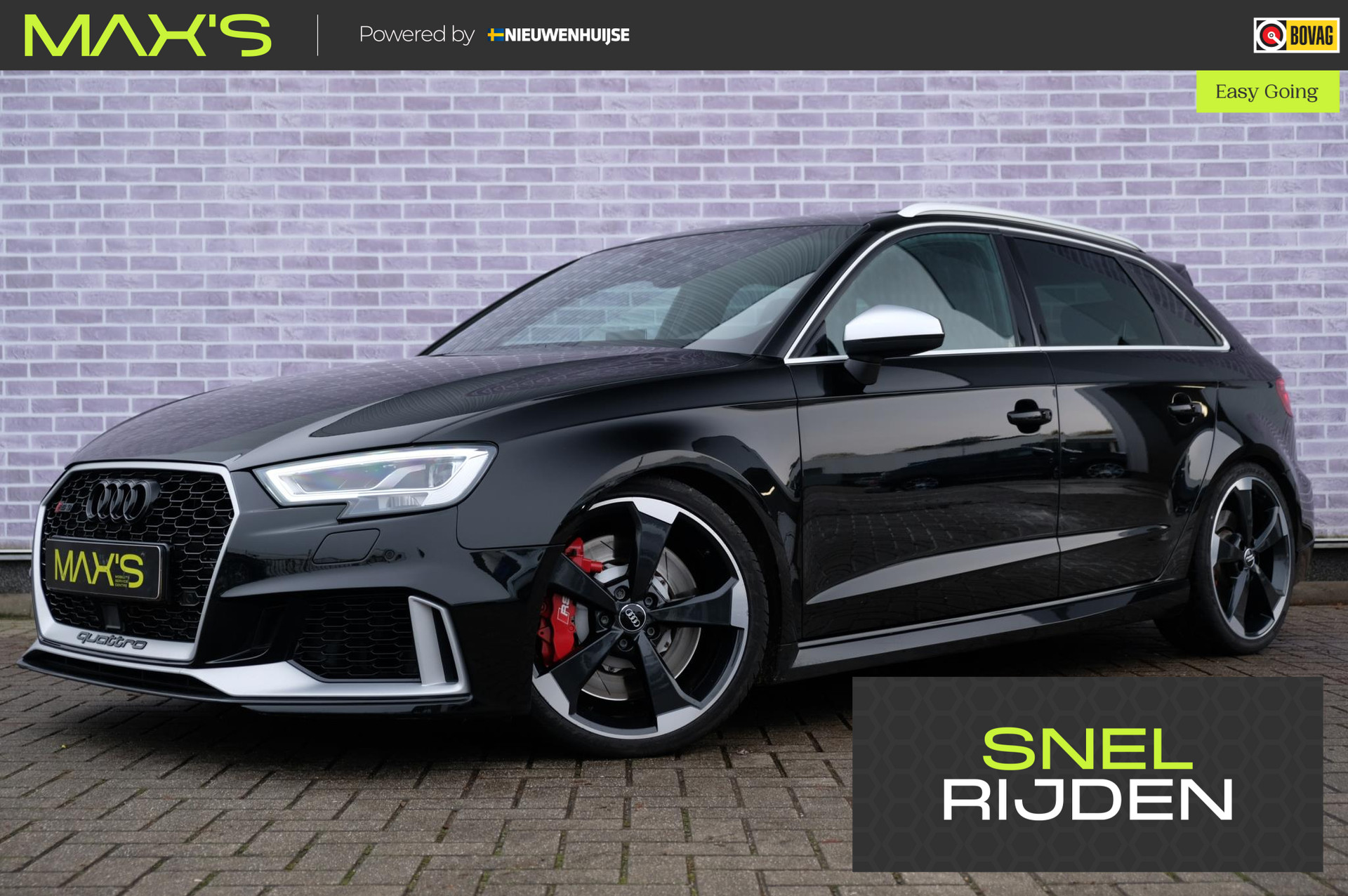 Audi RS3 2.5 TFSI RS3 quattro | 640PK | MMI Plus | Schuif / Kanteldak | Milltek Uitlaat Systeem | Adaptive Cruise Control | Navigatie