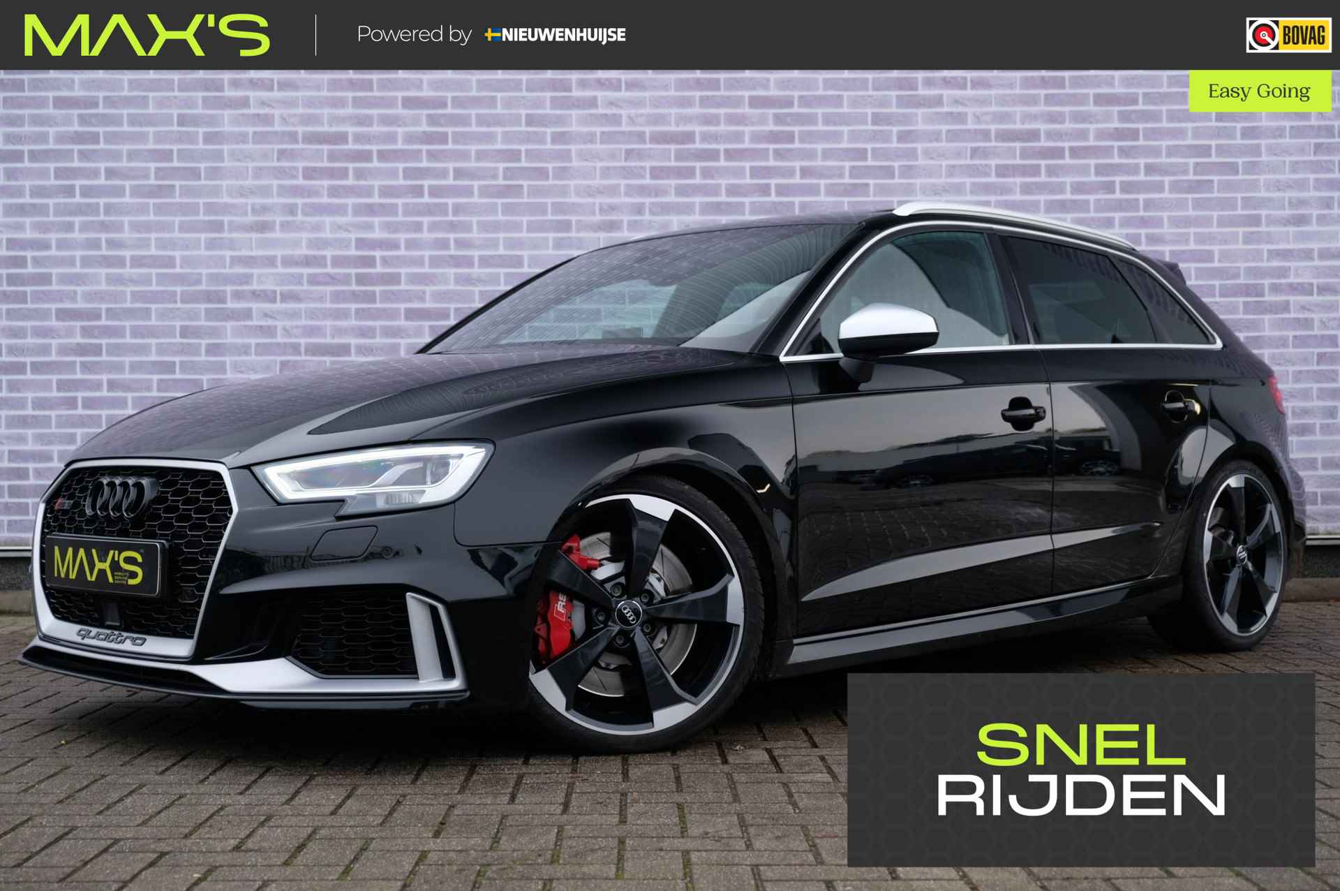 Audi RS3 2.5 TFSI RS3 quattro | 640PK | MMI Plus | Schuif / Kanteldak | Milltek Uitlaat Systeem | Adaptive Cruise Control | Navigatie - 1/38