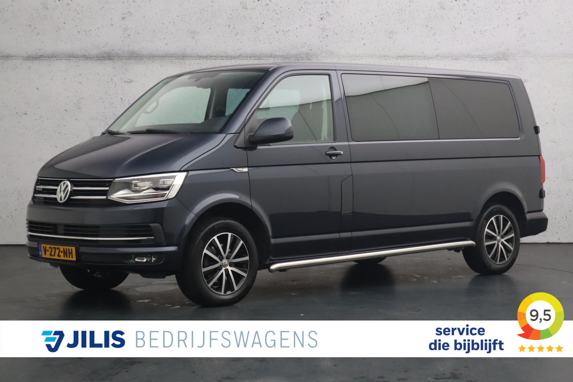 Volkswagen Transporter 2.0 TDI L2 150Pk 4Motion Highline | Dubbel cabine | Marge | Adaptieve cruise control | LED koplampen | Trekhaak | Stoelen verwar