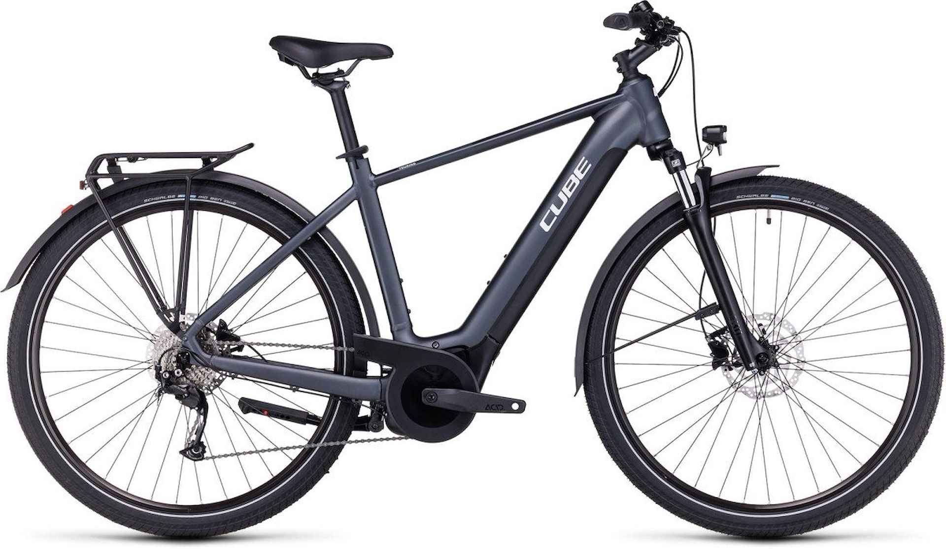 CUBE TOURING HYBRID ONE 500 Heren GREY/WHITE 50cm S 2023 - 1/1