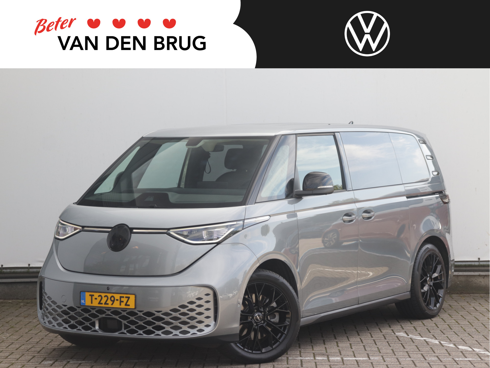 Volkswagen ID. Buzz Pro 77kWh 204pk | LED Matrix | 360° camera | Wegklapbare trekhaak | Dodehoekdetectie | Elektrische deuren | Verlengde garantie tot 14-03-2028 of eerder 100.000km