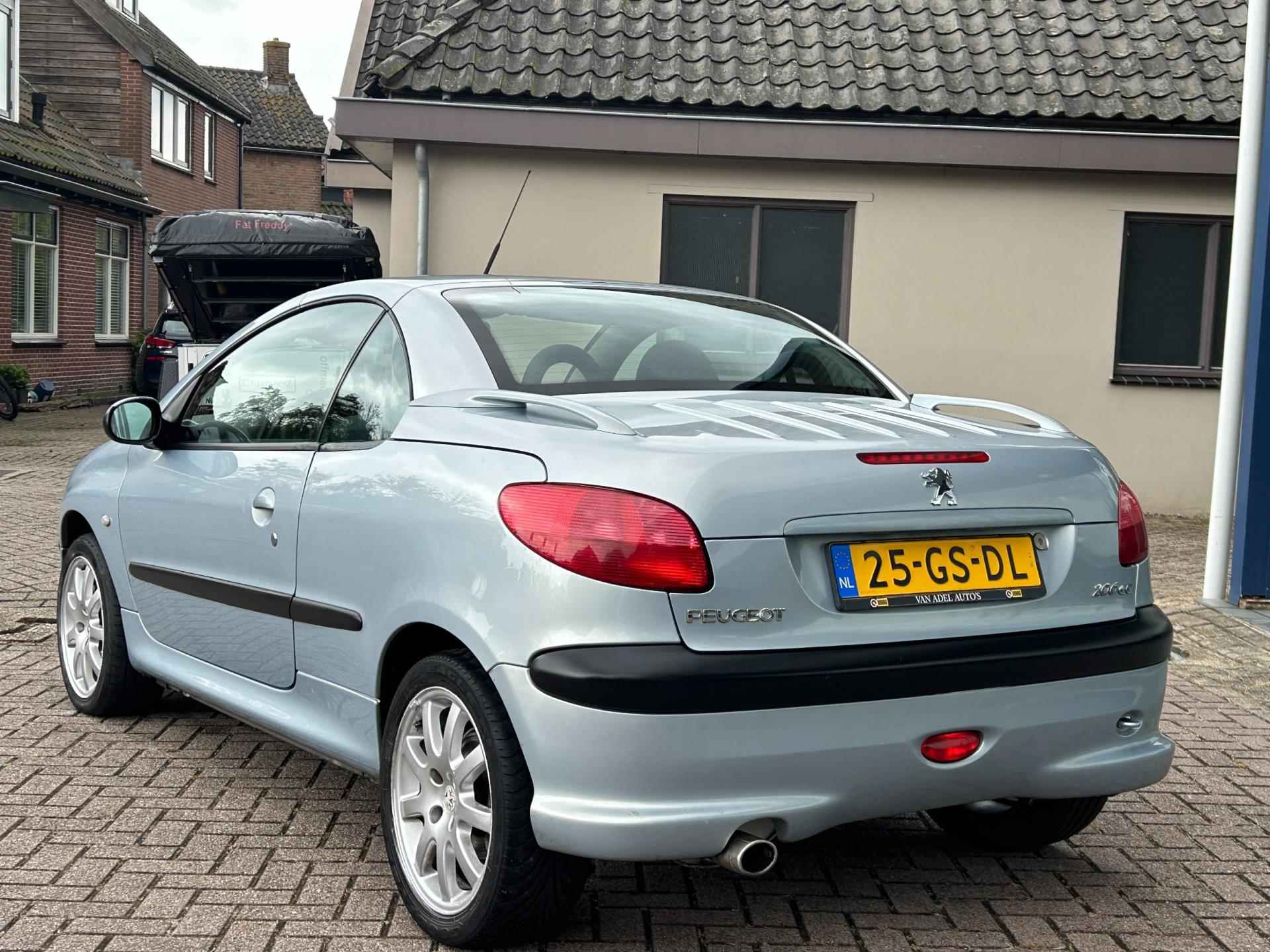 Peugeot 206 CC 2.0-16V El.Klap-Cabriodak Clima LM-Velgen Elek.Pakket NAP NL-Auto APK 5-25 Nette Staat! - 6/23