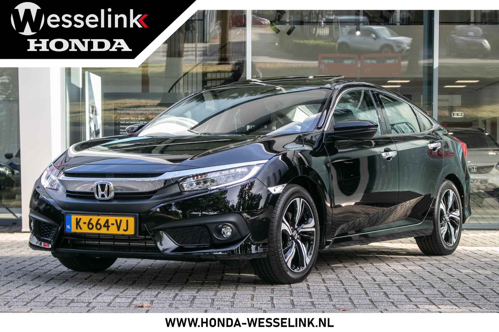 Honda Civic 1.5T i-VTEC Executive Automaat - All in rijklaarprijs | Dealer ond. | Schuifdak | 12 mnd Bovag gar. | Trekhaak - 1/45