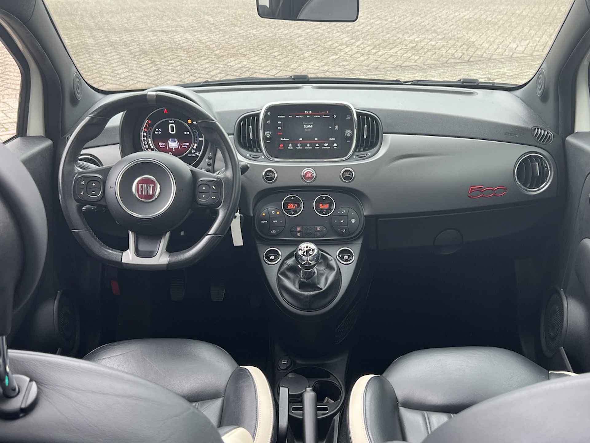 Fiat 500 C TwinAir Turbo 85 PK | Leder | Carplay | Clima | Cruise | 16" - 25/33