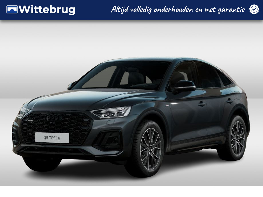 Audi Q5 Sportback 55 TFSI e 367pk quattro S Line | Nieuw 112k | Luchtvering | Panoramadak | Trekhaak | Memory | Head Up | Bang & Olufsen | Parking & City pakket | Carbon | Leder| OLED