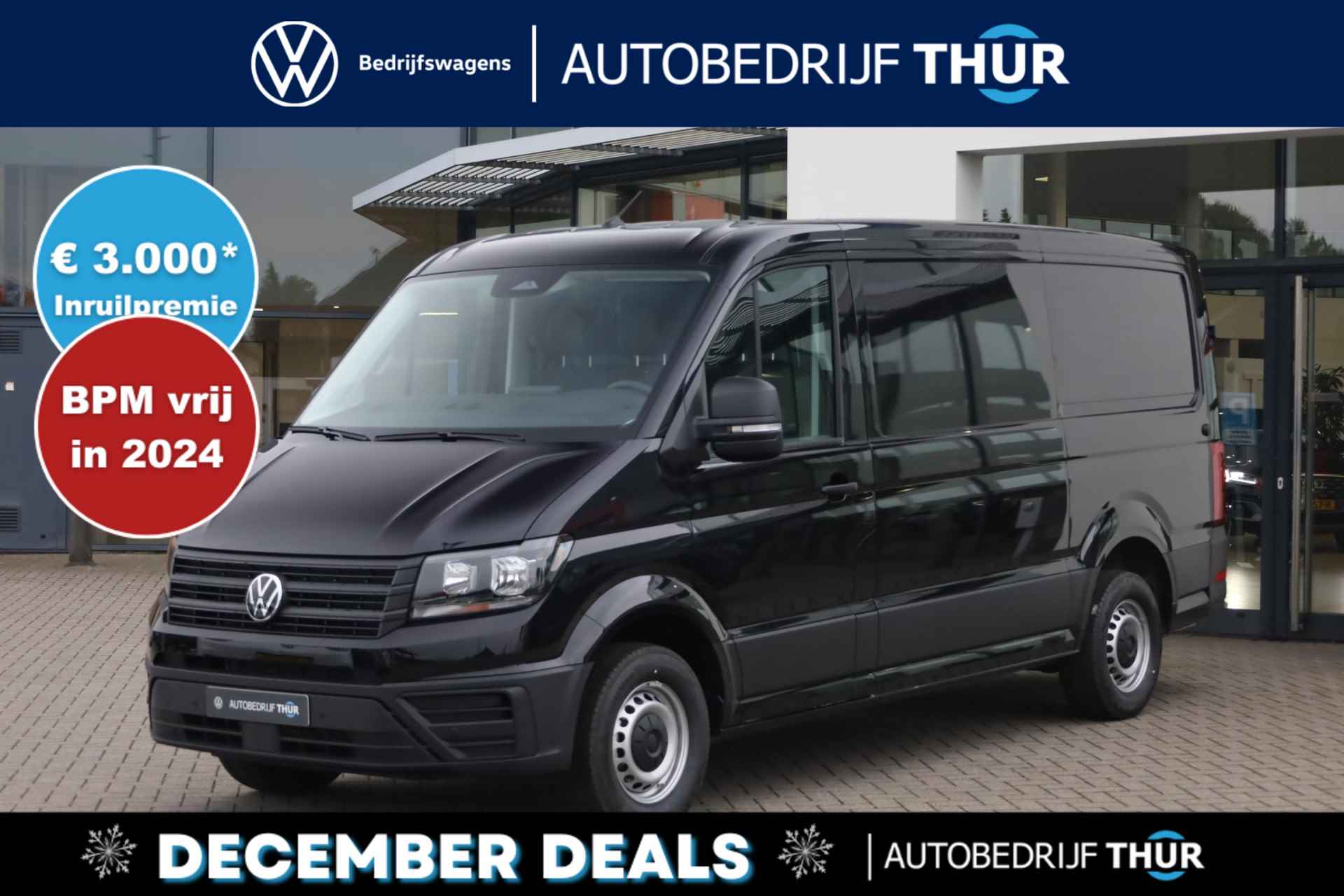 Volkswagen Crafter 30 2.0 TDI L3H2 Trendline 140PK / 103kW Achteruitrijcamera, cruise control, Apple Carplay & Android Auto, airco, parkeersensoren voor + achter, trekhaak, extra robuuste kunstlederen bekleding, armsteun bestuurdersstoel + verstelbare lendensteun, bijrijdersbank, zijschuifdeur rechts, volwaardig reservewiel DECEMBERDEAL - 1/36