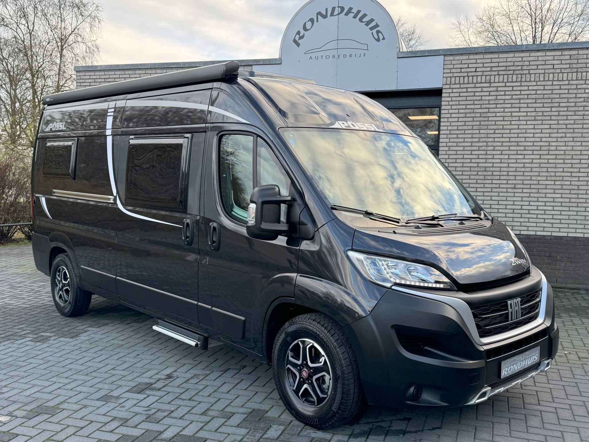 Pössl 2Win Plus 600 D-line 140 pk AUTOMAAT 9-Traps Euro6 Fiat Ducato 3X NIEUWE BUSCAMPER **Slechts 6 meter/Groot dwarsbed/4 zitplaatse - 2/60