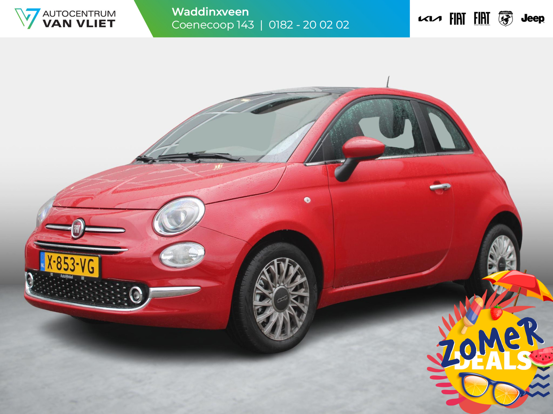 Fiat 500 Hybrid Dolcevita | MY24 | Clima | Cruise | PDC | 15" | Pan. dak | 7" TFT Display | Apple Carplay | Beschikbaar in overleg