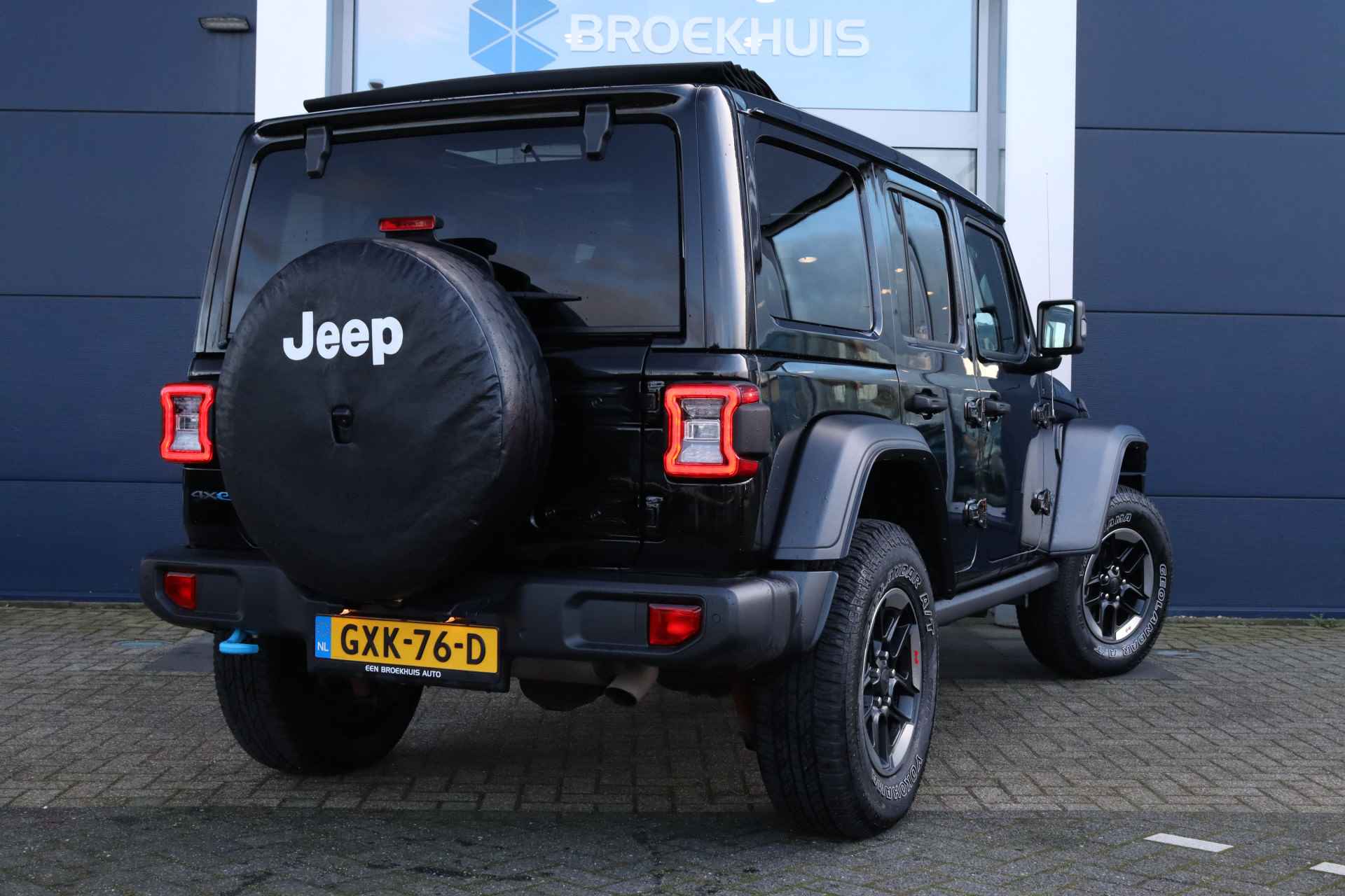 Jeep Wrangler 2.0T 4XE 380-PK Rubicon | Skyview | Camera V/A | ACC | Stuur + Stoelverwarming | Alpine | Keyless | Carplay | Navi - 3/56