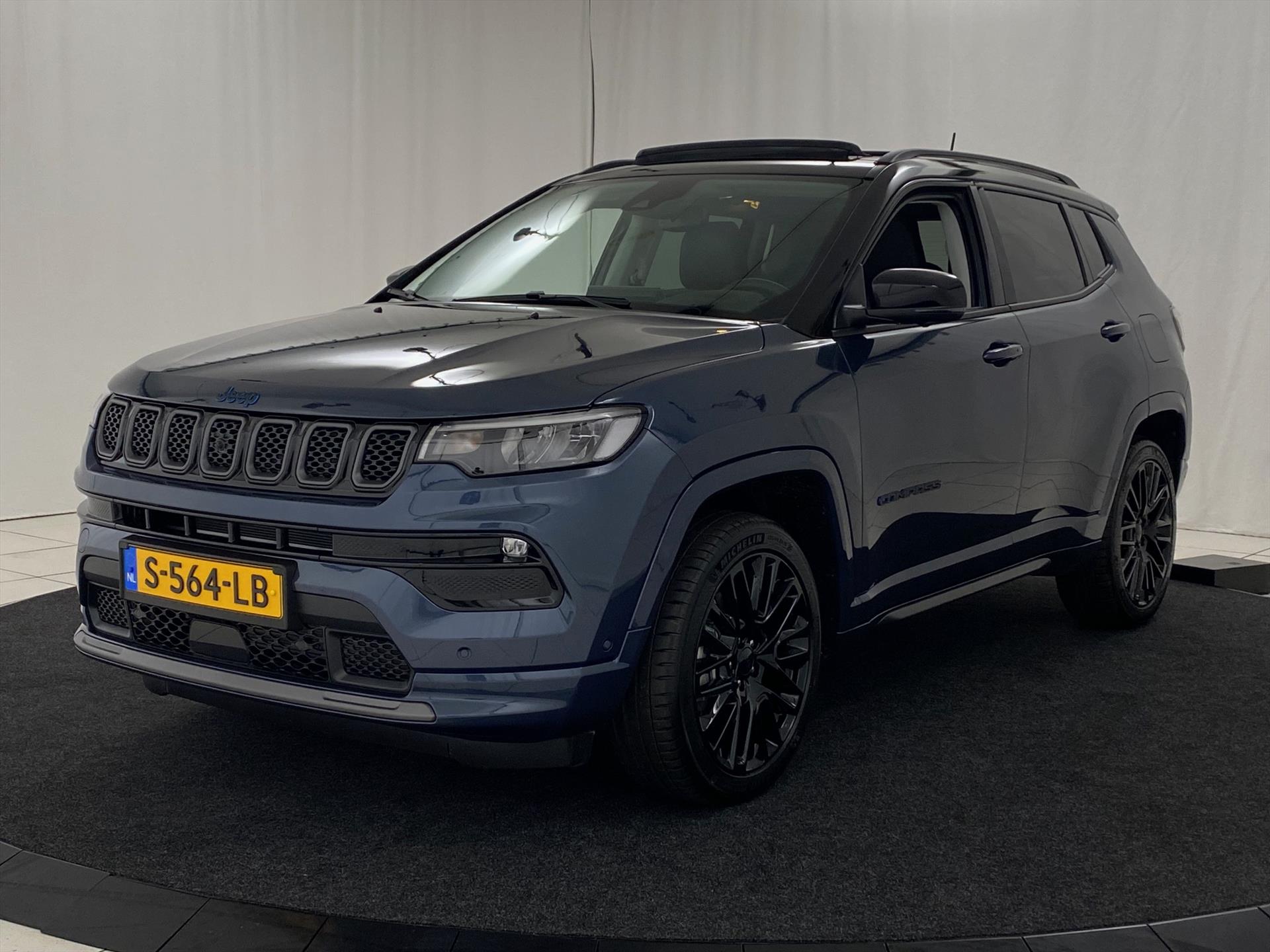 JEEP Compass 4XE 240PK PHEV 'S' NAVI SCHUIFDAK LEDER LED PDC CAMERA NAP