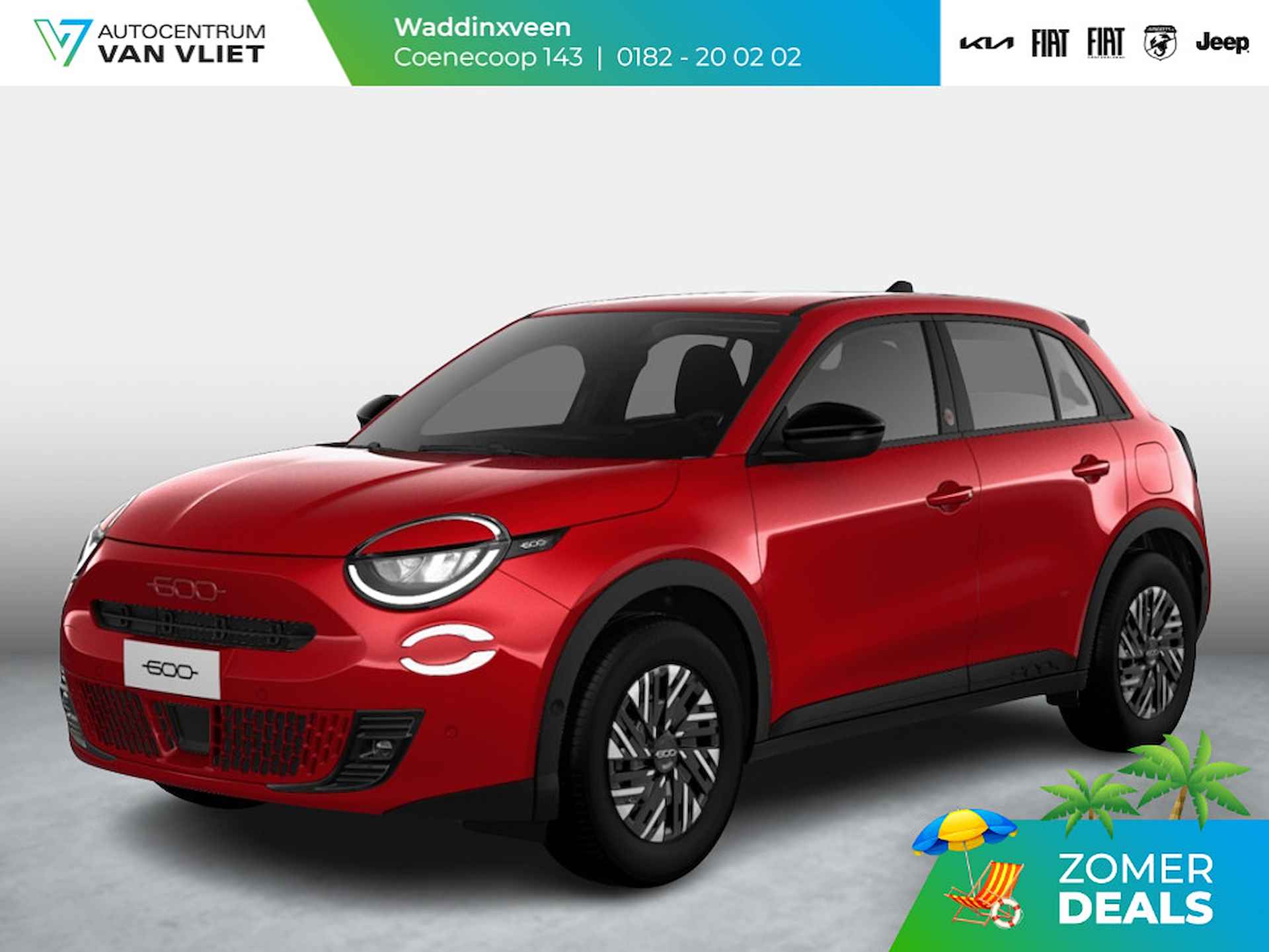 Fiat 600e RED 54 kWh | Clima | Cruise | LED | PDC | Apple Carplay | - 1/10