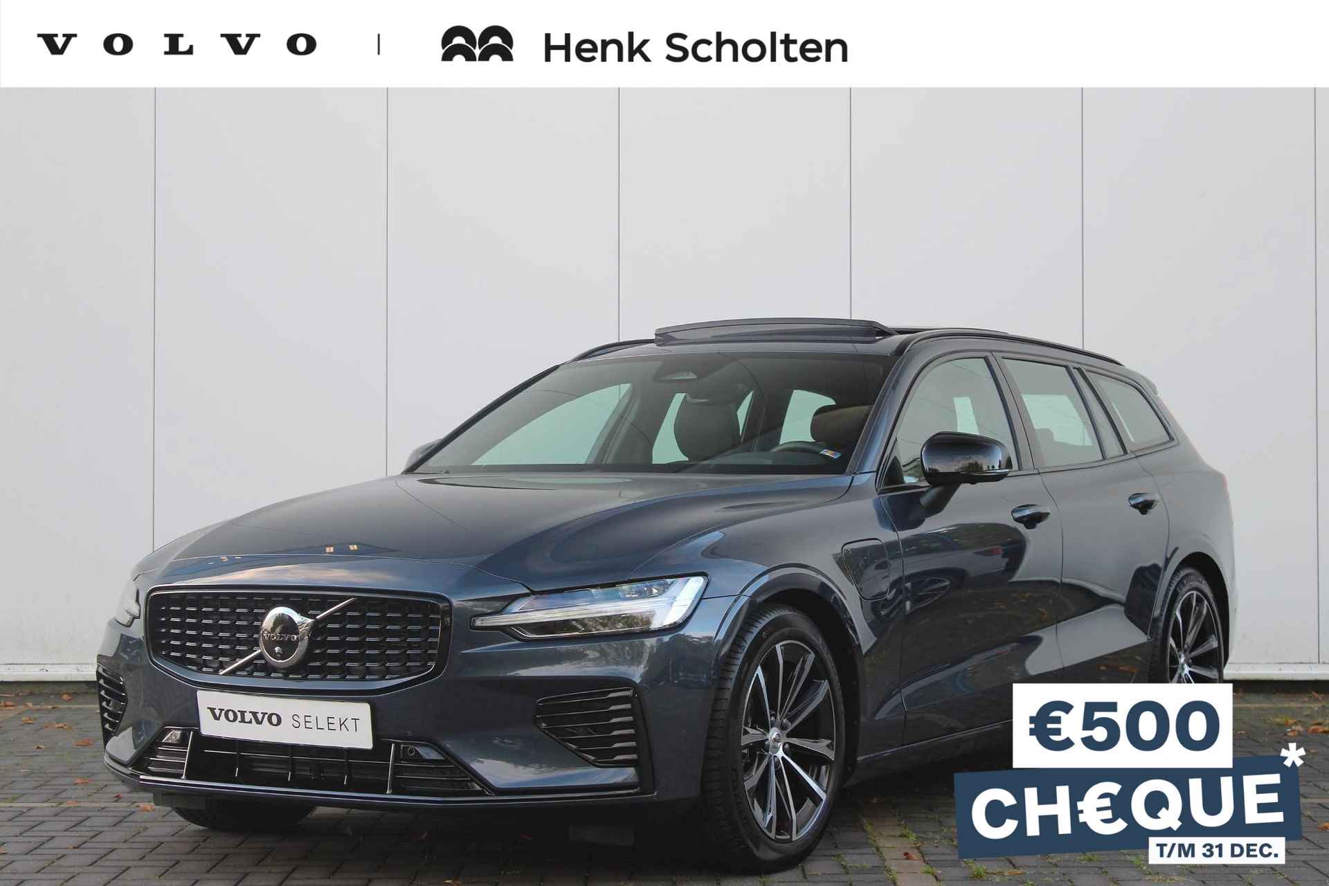 Volvo V60 T6 AUT8 350PK AWD Plus Dark, Harman Kardon Premium Audio, 360 Graden Camera, Panorama Dak, Verwarmde Voorstoelen En Achterbank, Trekhaak, Verwarmbare Voorruit, Parkeersensoren, Navigatiesysteem, Adaptieve Cruise Control, Dodehoekdetectie Met Correctie - 1/26