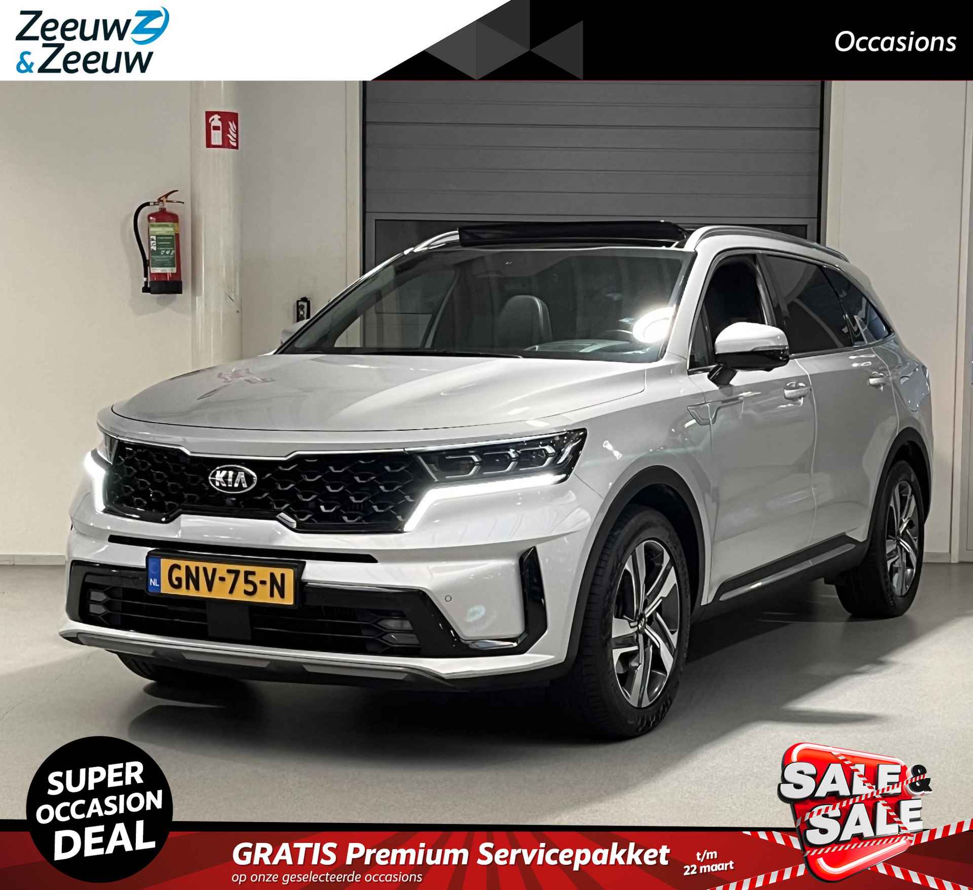 Kia Sorento 1.6 T-GDI Plug-in Hybrid 4WD ExecutiveLine 7p. Navi | Parkeersensoren Voor + Achter | 19”Lichtmetalen Velgen | Climate Control | Apple Carplay /Android Auto  | Elektrisch Verstelbare Voorstoelen | Stoelverwarming Voor + Achter | Stoelkoeling Voor | Elektrisch bedienbare Achterklep | Licht + Regensensor Etc