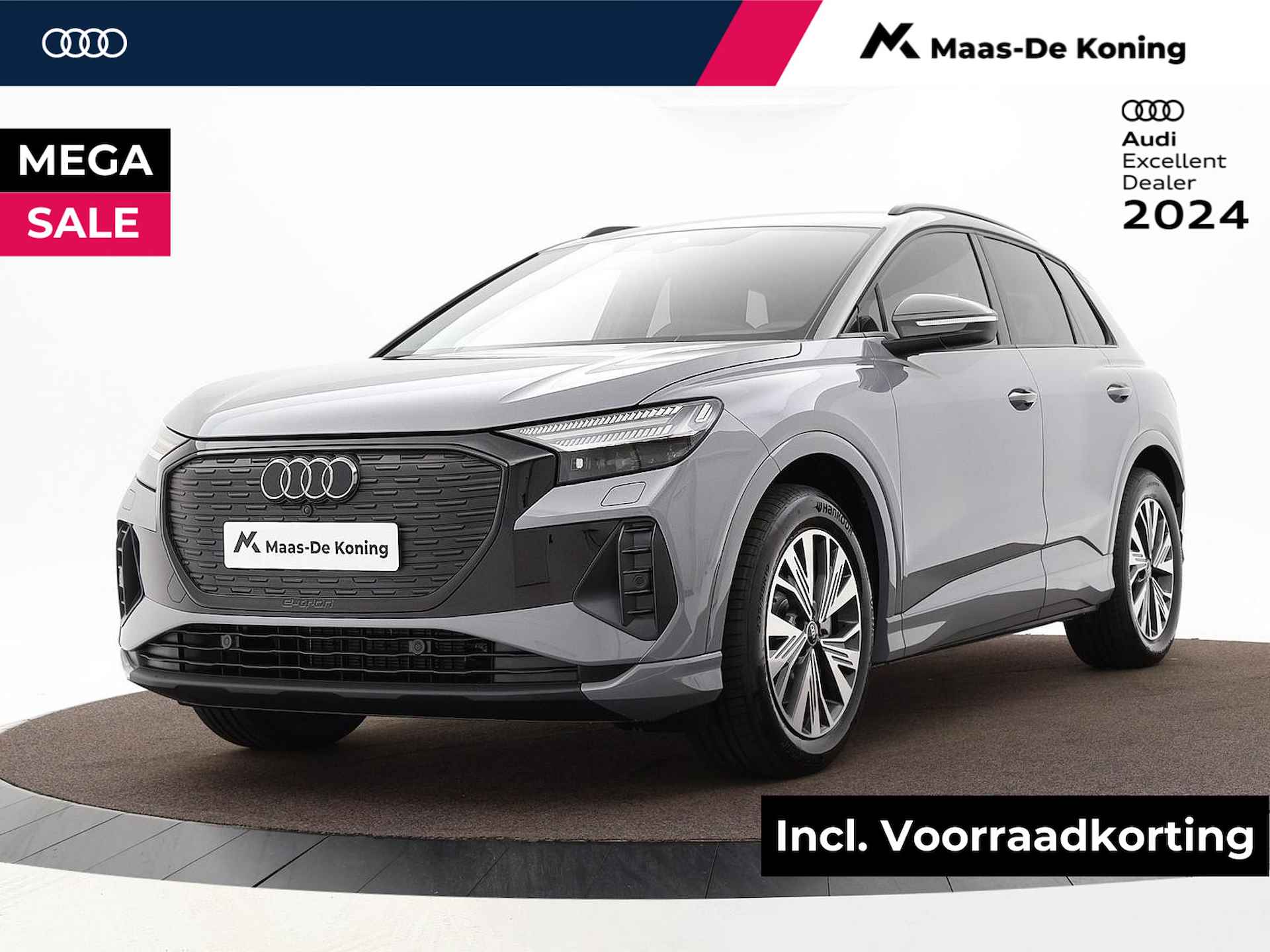 Audi Q4 e-tron Advanced edition e-tron 45 286pk 82Kwh Hatch Audi Q4 e-tron 45 quattro Advanced edition 82 kWh · MEGA Sale · Assistentiepakket plus · Comfortpakket · Privacy glas - 1/30