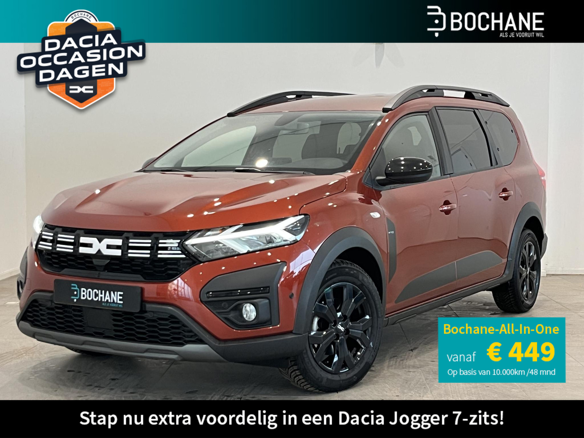 Dacia Jogger 1.0 TCe 110 Extreme 7p. | 7-persoons | Navigatie | Dodehoekdetectie | Parkeersensoren voor, achter en achteruitrijcamera | Apple Carplay/Android Auto