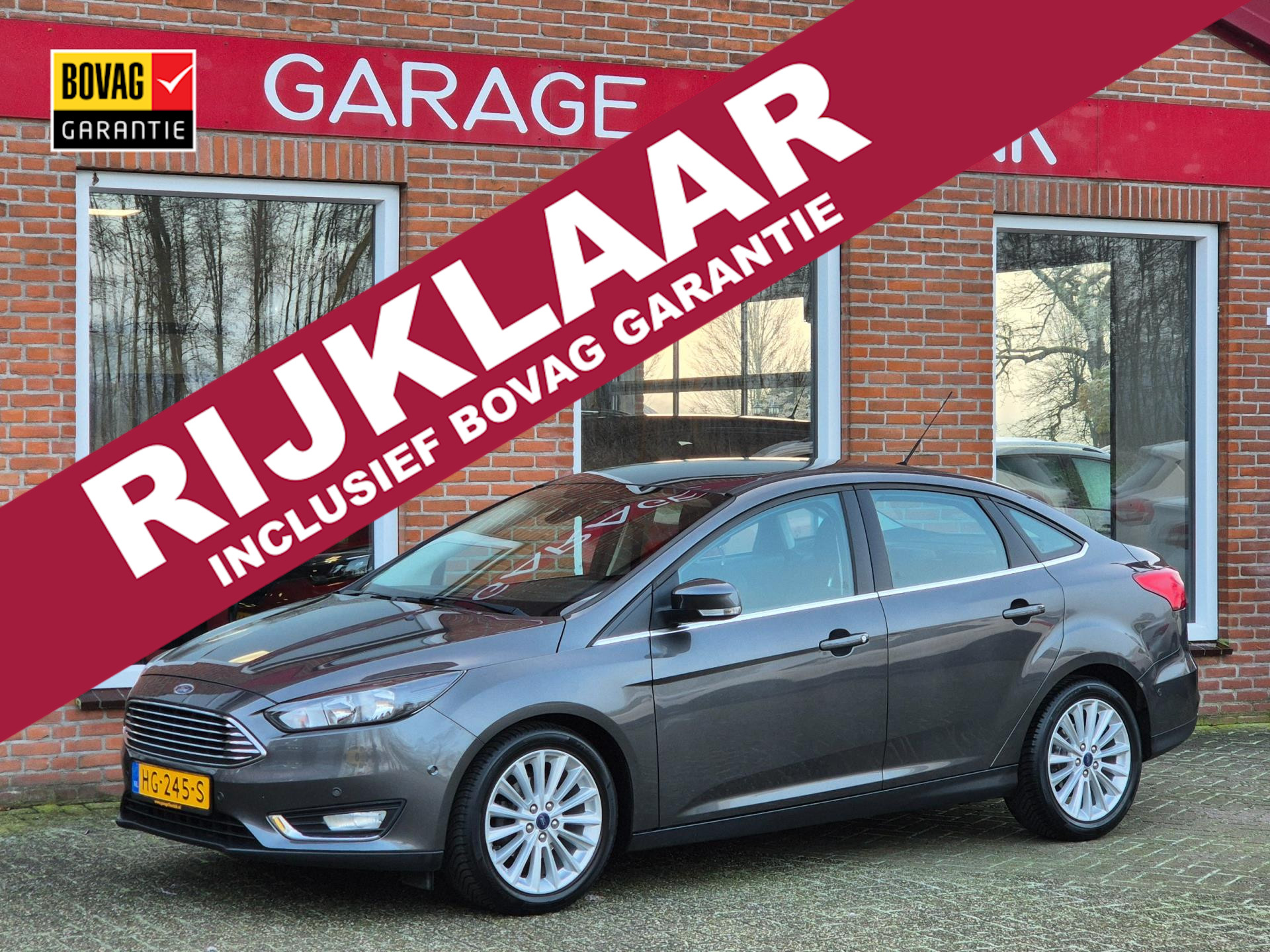 Ford Focus 1.0 Titanium Edition 125PK 4drs clima, cruise, navi, pdc, parkassist, lmv RIJKLAAR