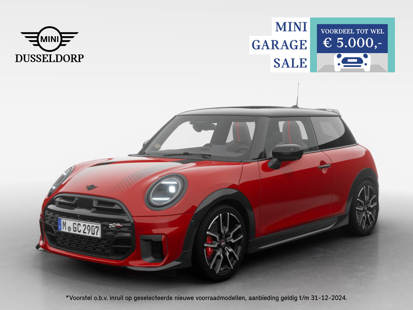 MINI Cooper John Cooper Works Pakket XL PRIVATE LEASE EUR 1137,- (48 mnd/10.000km)