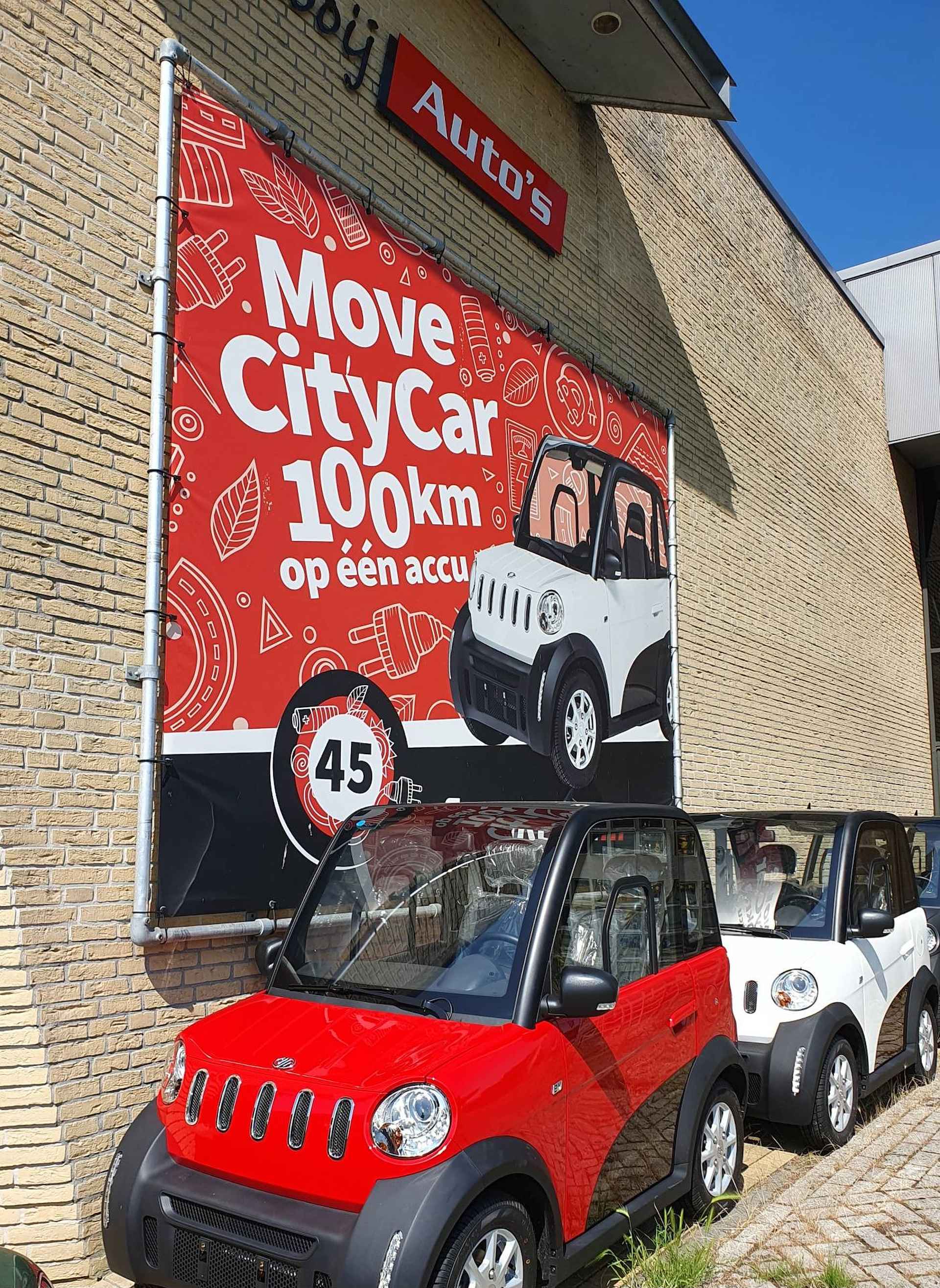 Move Brommobiel CityCar Plus pakket incl airco, navi, el. ramen voorraad aanbieding CityCar elektrisch  45 km/u Van 11.900 voor € 10.900 - 3/6