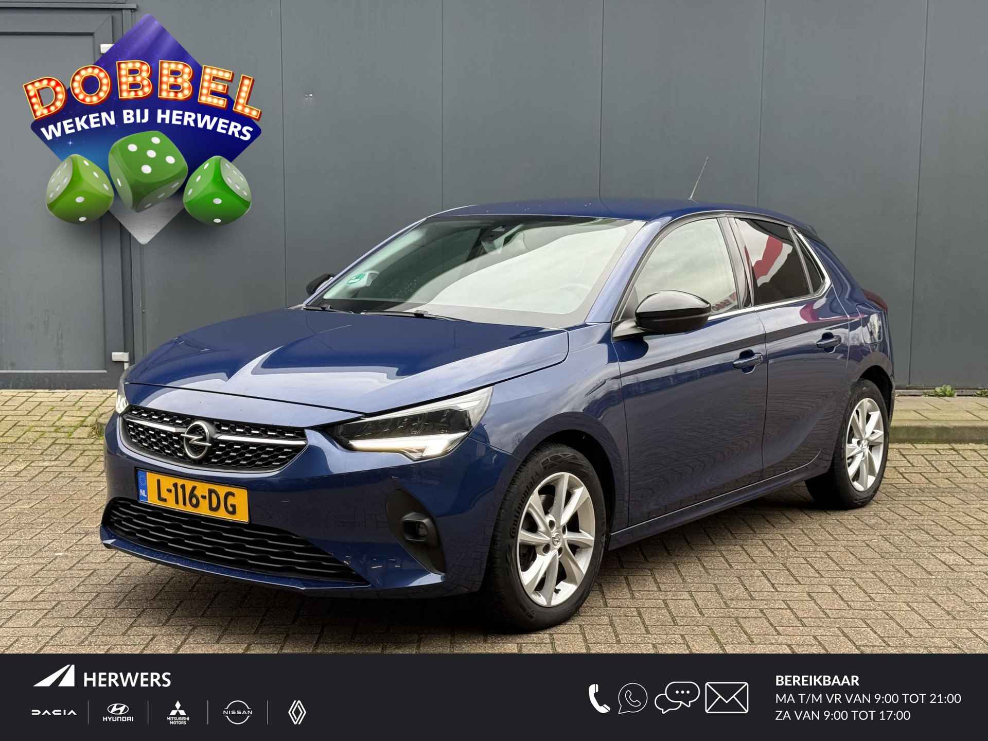 Opel Corsa 1.2 GS Line / 100 pk / Afneembare Trekhaak (1200 kg trekgewicht) / Apple carplay / Stuurverwarming / Stoelverwarming / Cruise Control / Bijrijdersstoel in hoogte verstelbaar / - 1/28