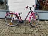 S'COOL 24" chiX fiets ALU 3v remnaaf Antra/Roze naafdynamo