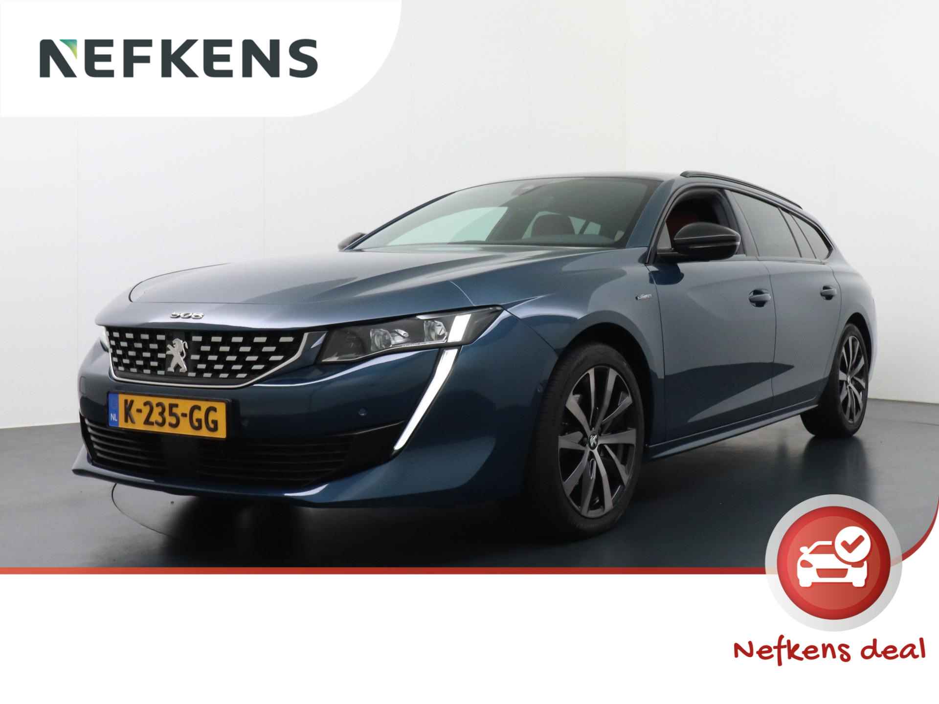 Peugeot 508 SW GT Line 180 pk Automaat | Navigatie | Rondomzicht Camera | Verwarmde Comfortstoelen met Massagefunctie | Lederen Bekleding | Premium Audio | Keyless Entry/Start | LED Koplampen | Elektrische Achterklep met Sensor | Dodehoek Detectie | 18" Lichtmetalen Velgen | Apple Carplay/Android Auto |