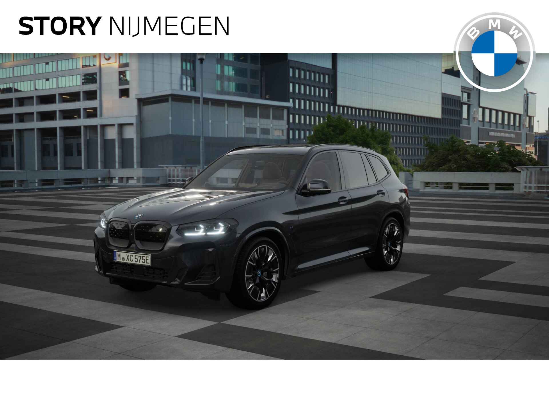 BMW iX3 High Executive 80 kWh / Sportstoelen / Trekhaak / Adaptief M Onderstel / Parking Assistant Plus / Adaptieve LED / Gesture Control / Driving Assistant Professional - 1/11