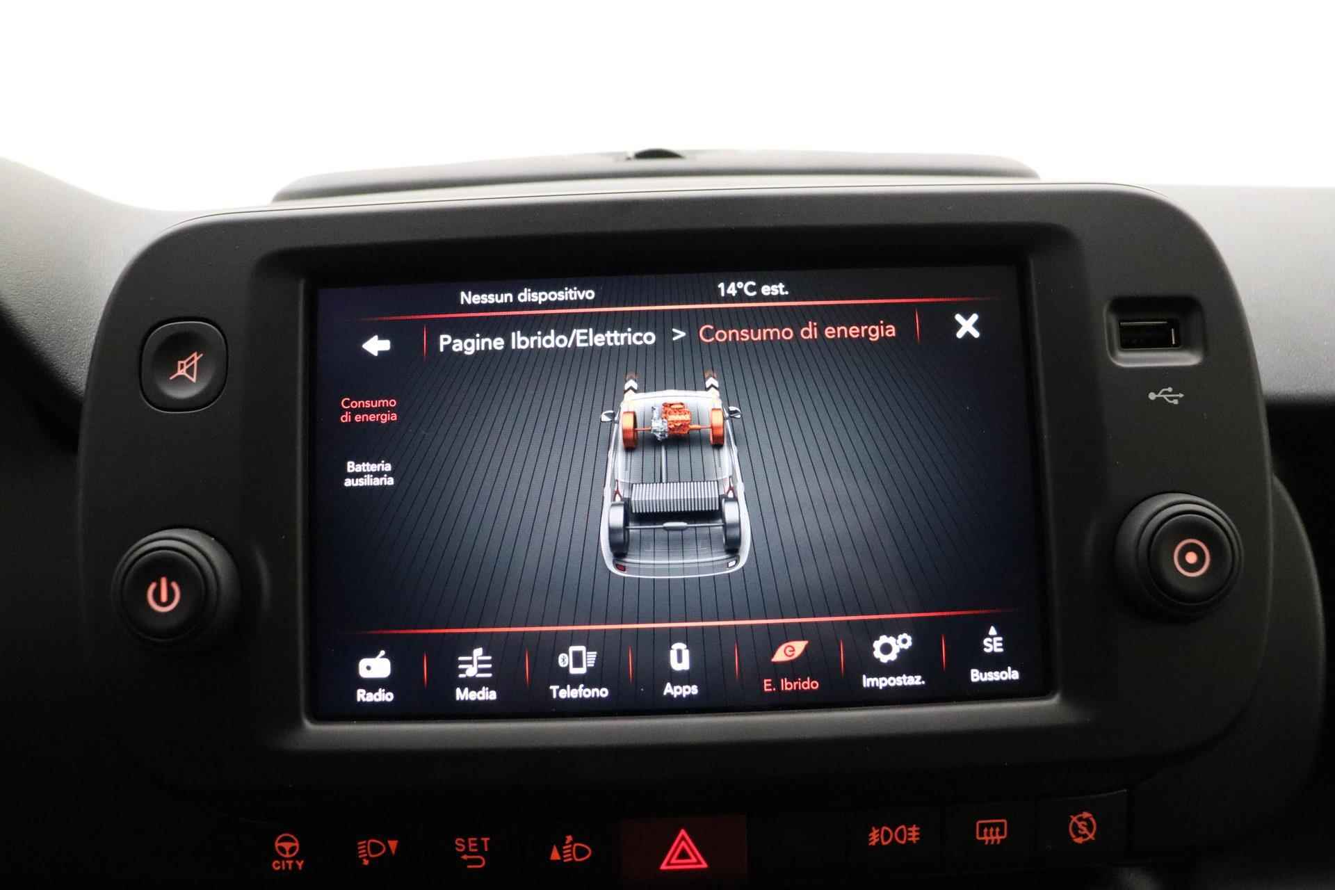 Fiat Panda 1.0 Hybrid Cross | Navigatie via Apple Carplay/Android Auto | Airco | Parkeersensoren achter | Bianco Gelato | Getint glas | Informeer naar de beschikbaarheid - 25/36