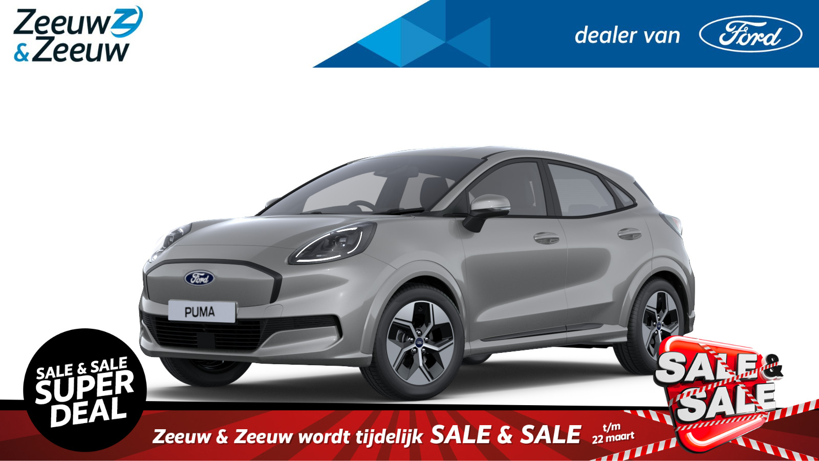 Ford Puma Gen-E 44 kWh  | Nieuw te bestellen bij Zeeuw & Zeeuw Ford Alphen | Prijs inclusief 2000 euro Ford Voordeel | Financiering via Ford Options mogelijk | Automaat