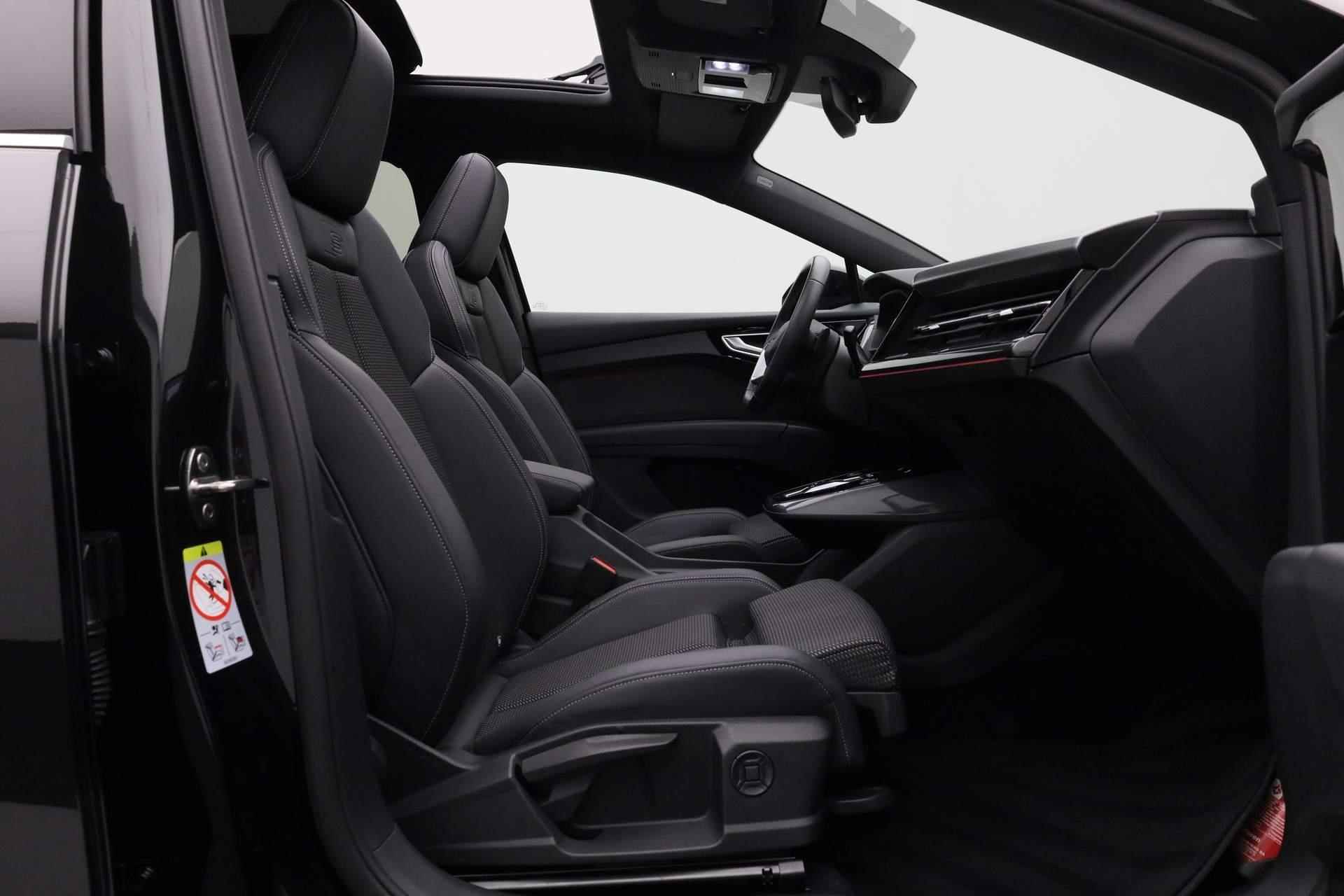 Audi Q4 e-tron 40 S edition 77 kWh 204PK | Warmtepomp | Pano | Trekhaak | Matrix LED | Camera | 20 inch | ACC - 40/46