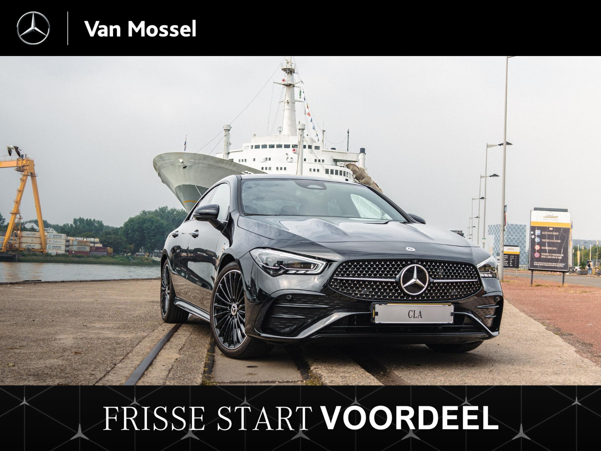 Mercedes-Benz CLA-klasse 180 Coupe Star Edition AMG-Line / Stoelverwarming / Achteruitrijcamera / Panorama-schuifdak / Memory-Stoelen / Night-Pakket /