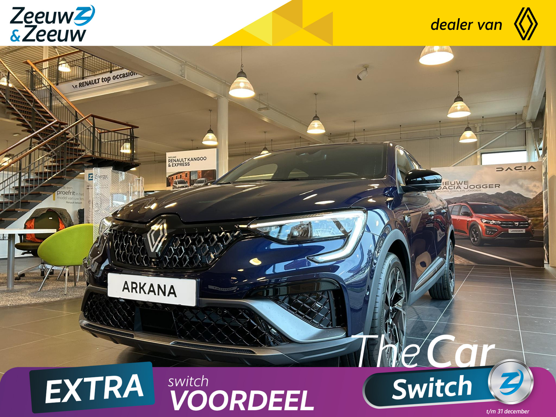 De nieuwe Renault Arkana 1.6 E-Tech hybrid 145 esprit Alpine | Nu uit voorraad leverbaar en profiteer van €2500,- EXTRA Zeeuw & Zeeuw korting! |