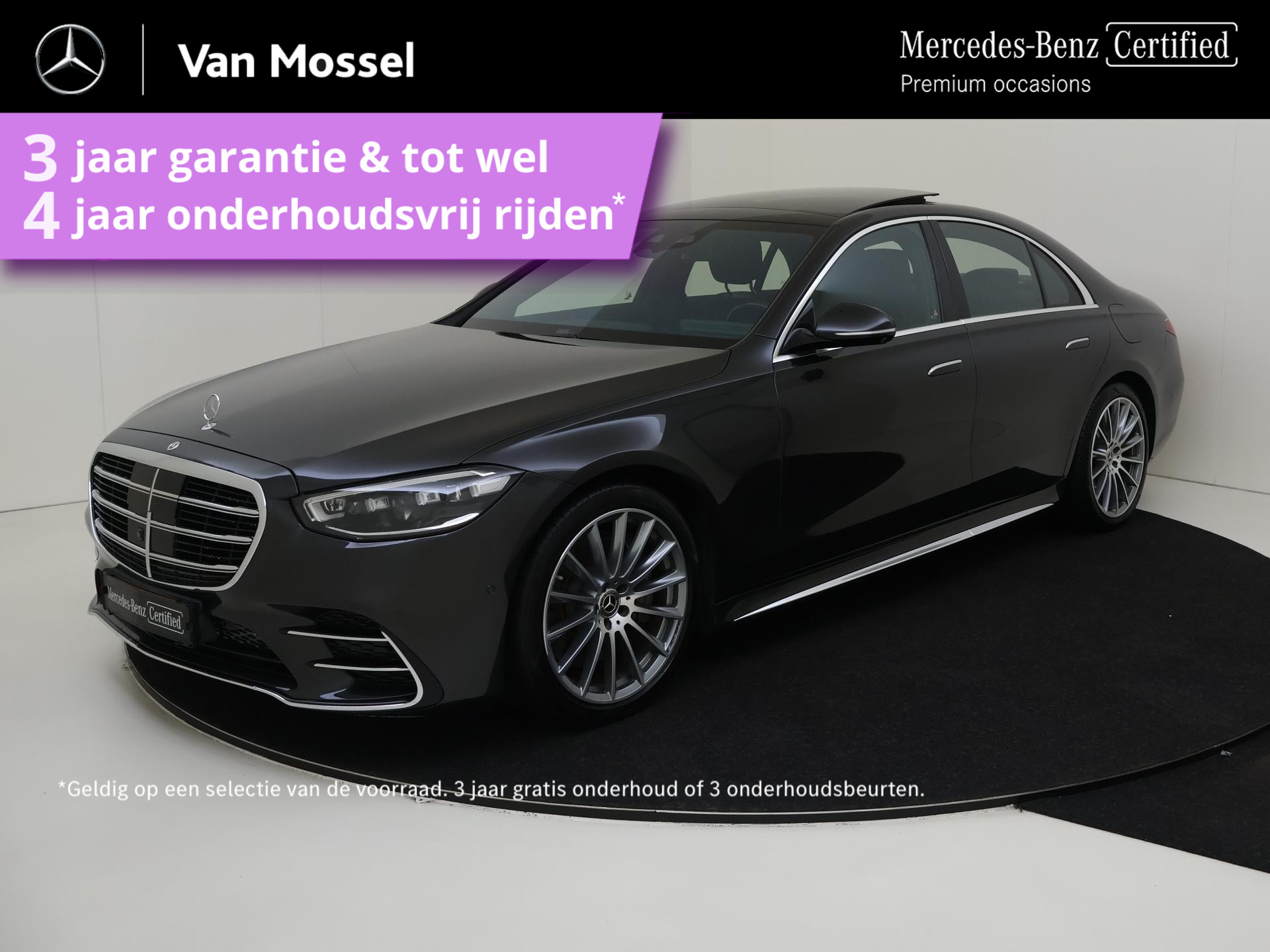 Mercedes-Benz S-klasse 580 e AMG Line / Stoelverwarming / Stoelverkoeling / Memory-Stoelen / Panaroma-schuifdak / Rij-assistentiepakket / 360Graden-Camera /