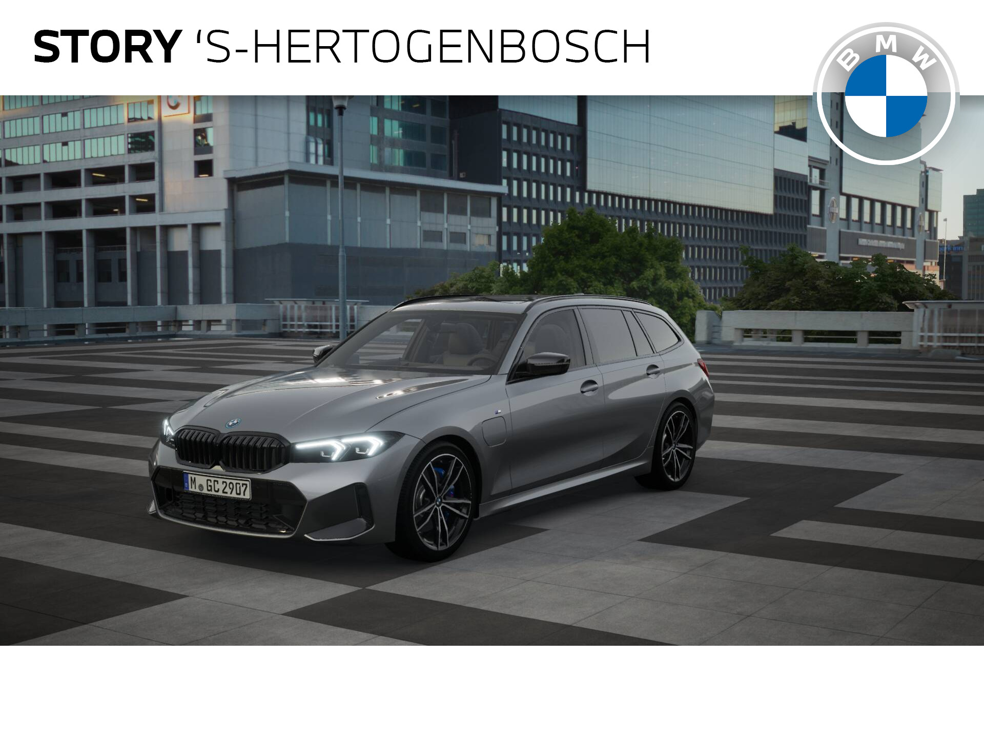 BMW 3 Serie Touring 320e M Sport Automaat / Panoramadak / Trekhaak / Sportstoelen / Parking Assistant / Widescreen Display / Stoelverwarming