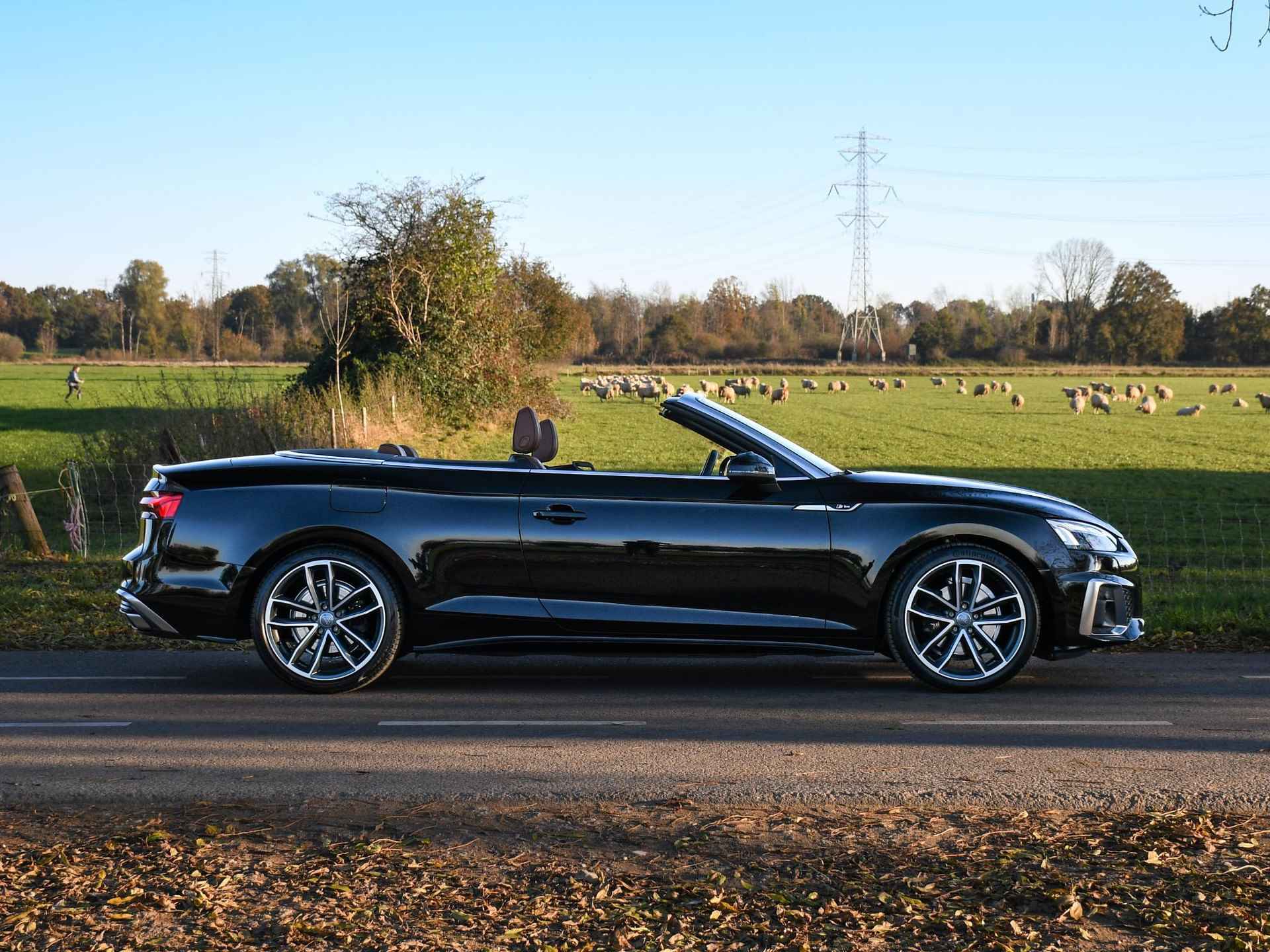 Audi A5 Cabriolet S-Line 40 TFSI 190pk Automaat COGNAC LEDER | 19''LM | LED MATRIX | TWO TONE SFEERVERL. | NEKVERWARM. - 59/65