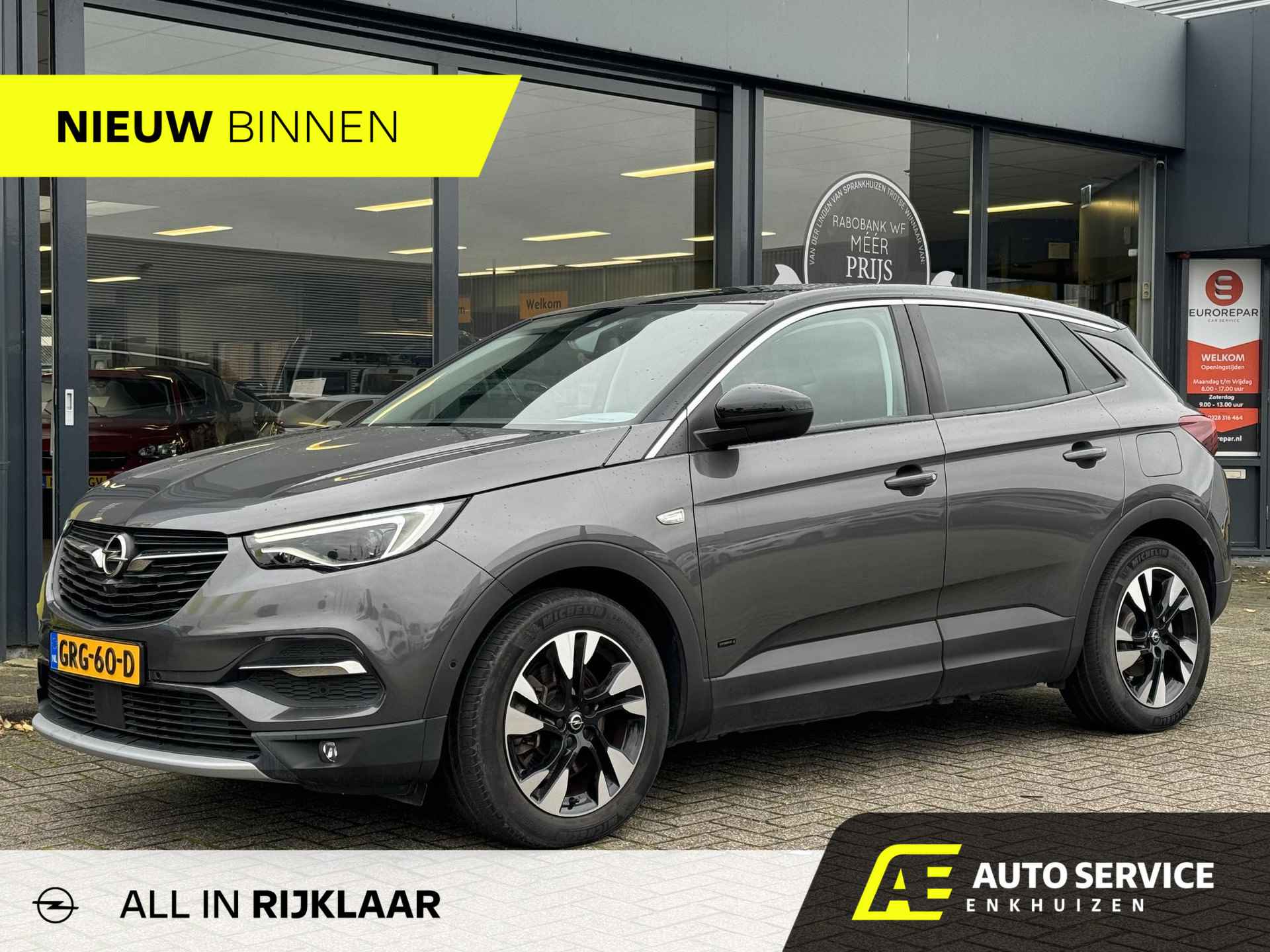 Opel Grandland X 1.6 Turbo Hybrid4 Ultimate Als nieuw! | 300PK en slechts 30dkm! | Navi | Camera | AGR stoelen met verwarming | Keyless | LED - 1/44