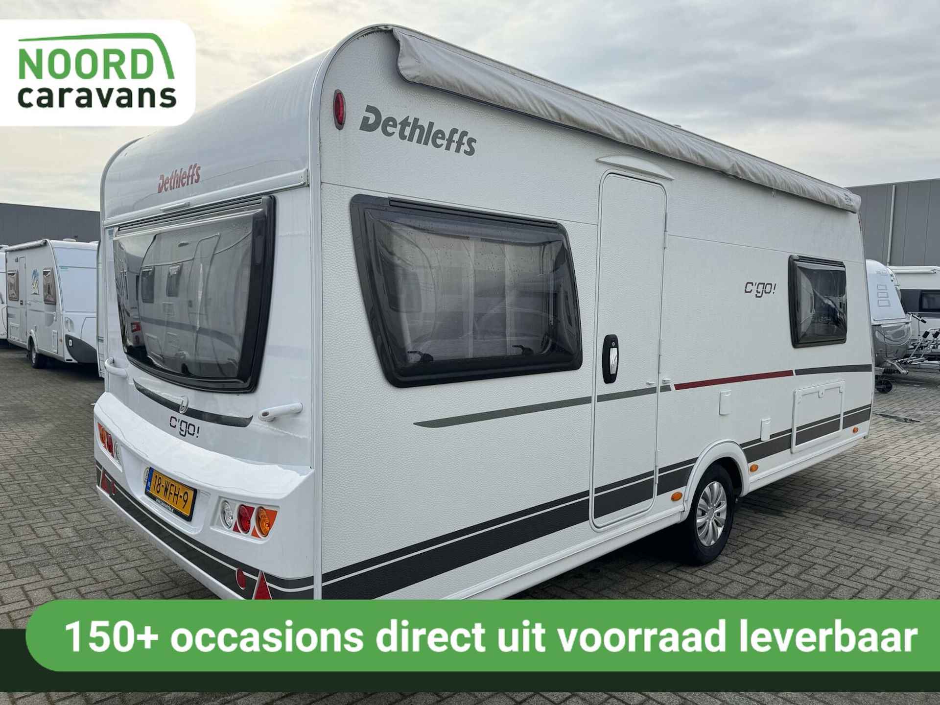 Dethleffs C'GO 495 FR, FRANSBED, MOVER, FIETSENDRAGER, AIRCO - 3/27