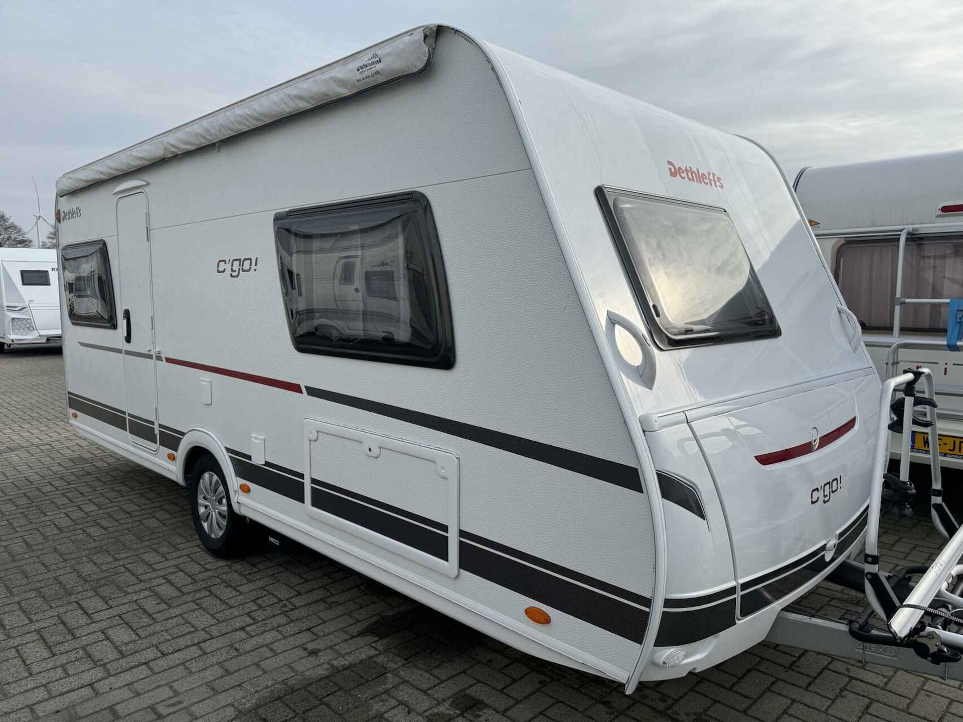 Dethleffs C'GO 495 FR, FRANSBED, MOVER, FIETSENDRAGER, AIRCO - 4/27